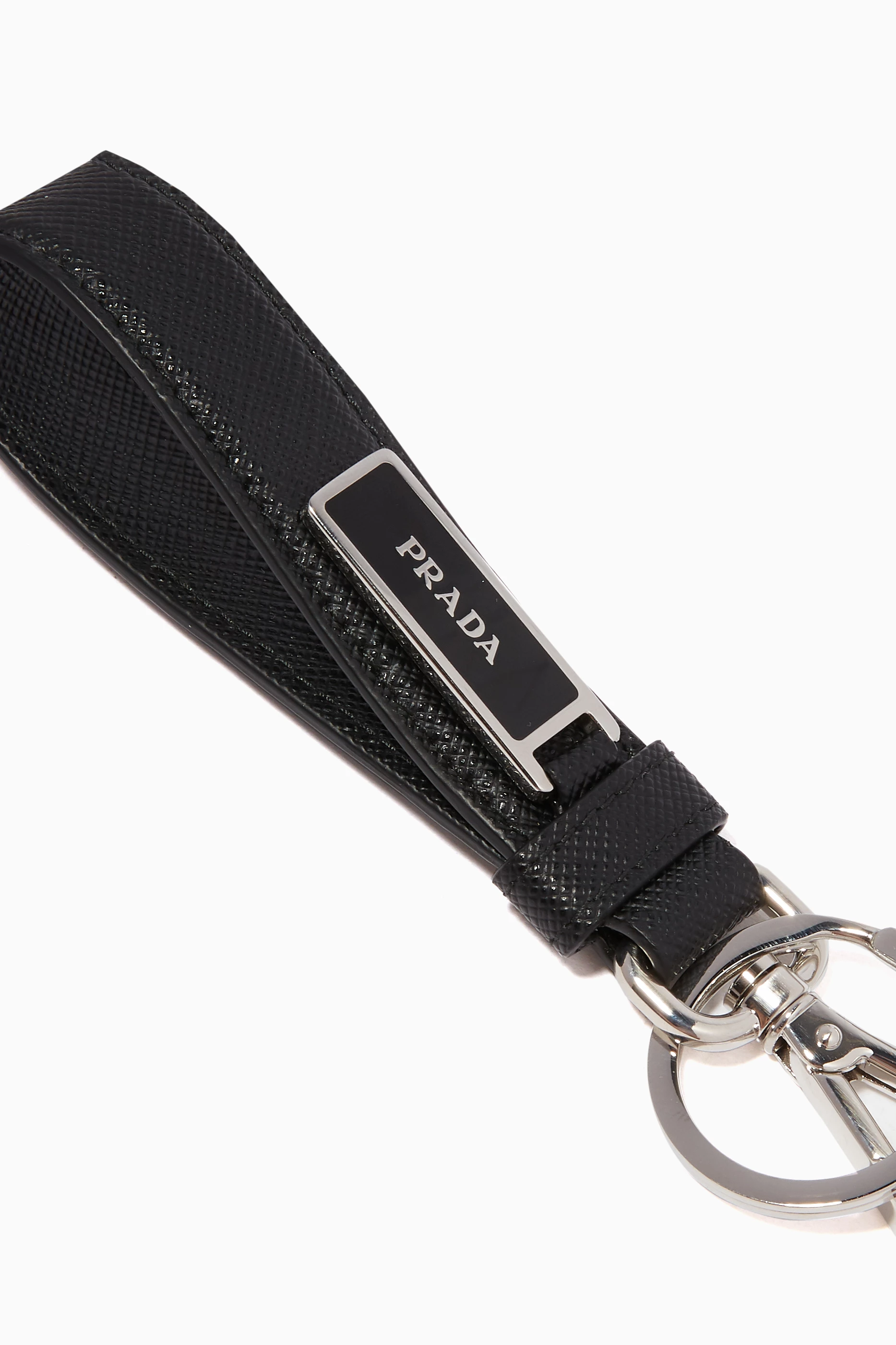 Prada black keychain clearance