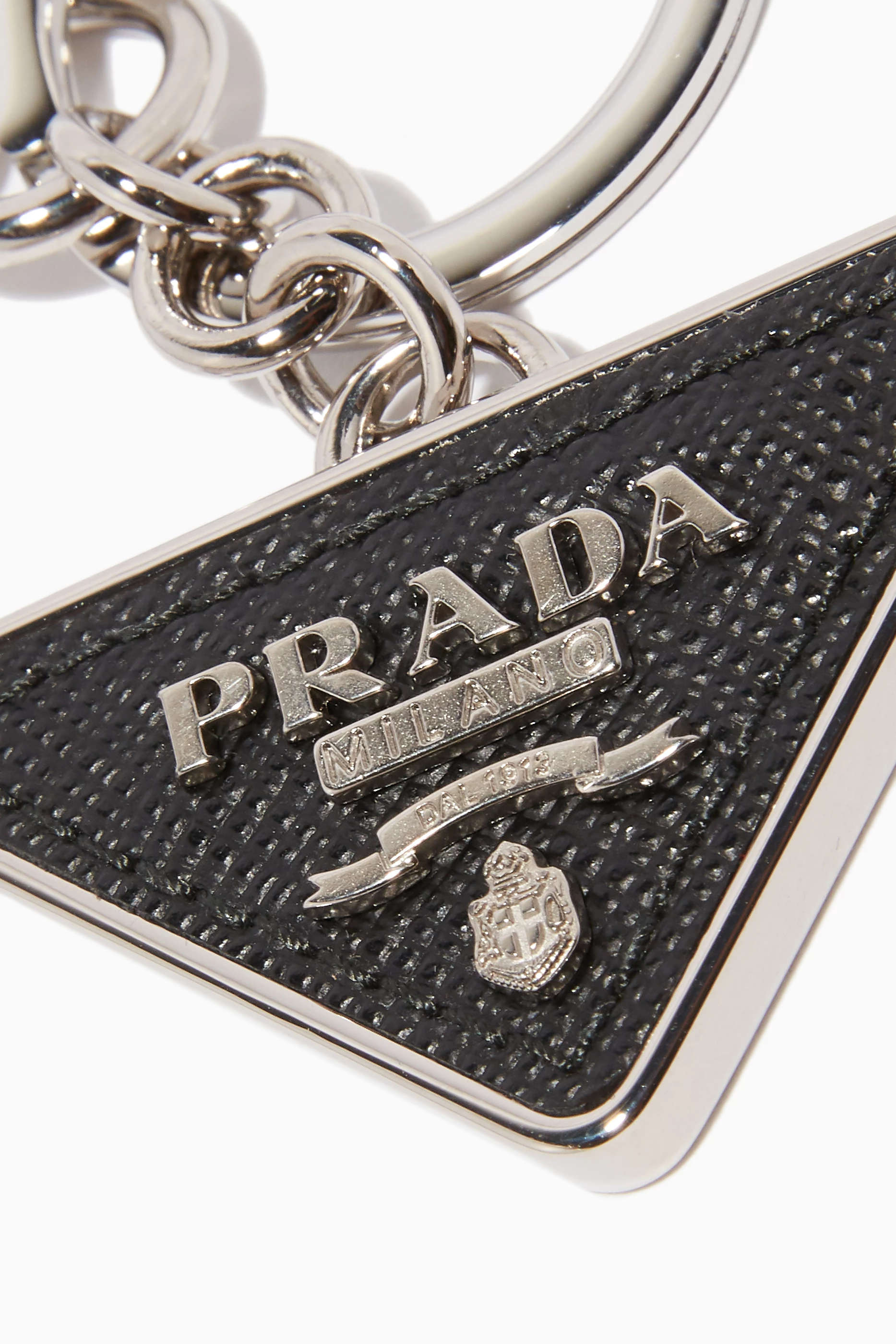 Saffiano leather keychain sales