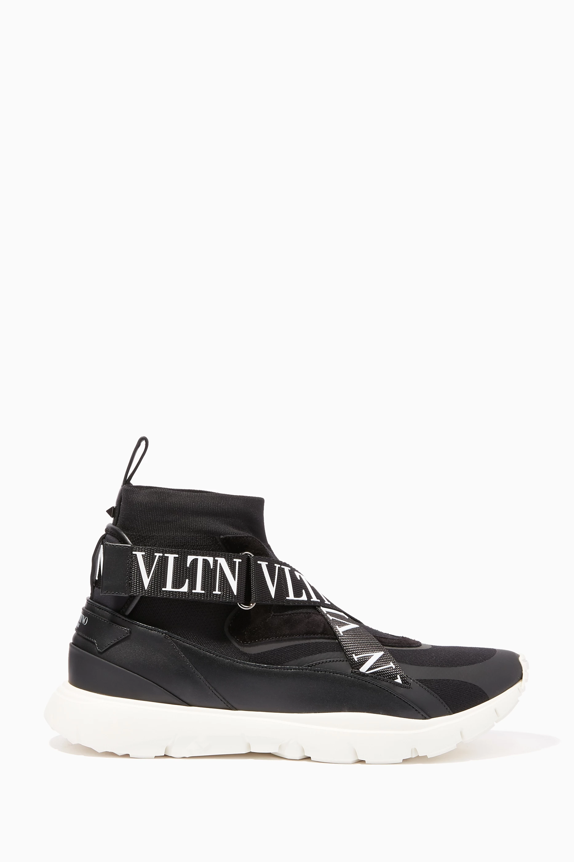Buy Valentino Garavani Black Black VLTN Heroes High-Top Sneakers