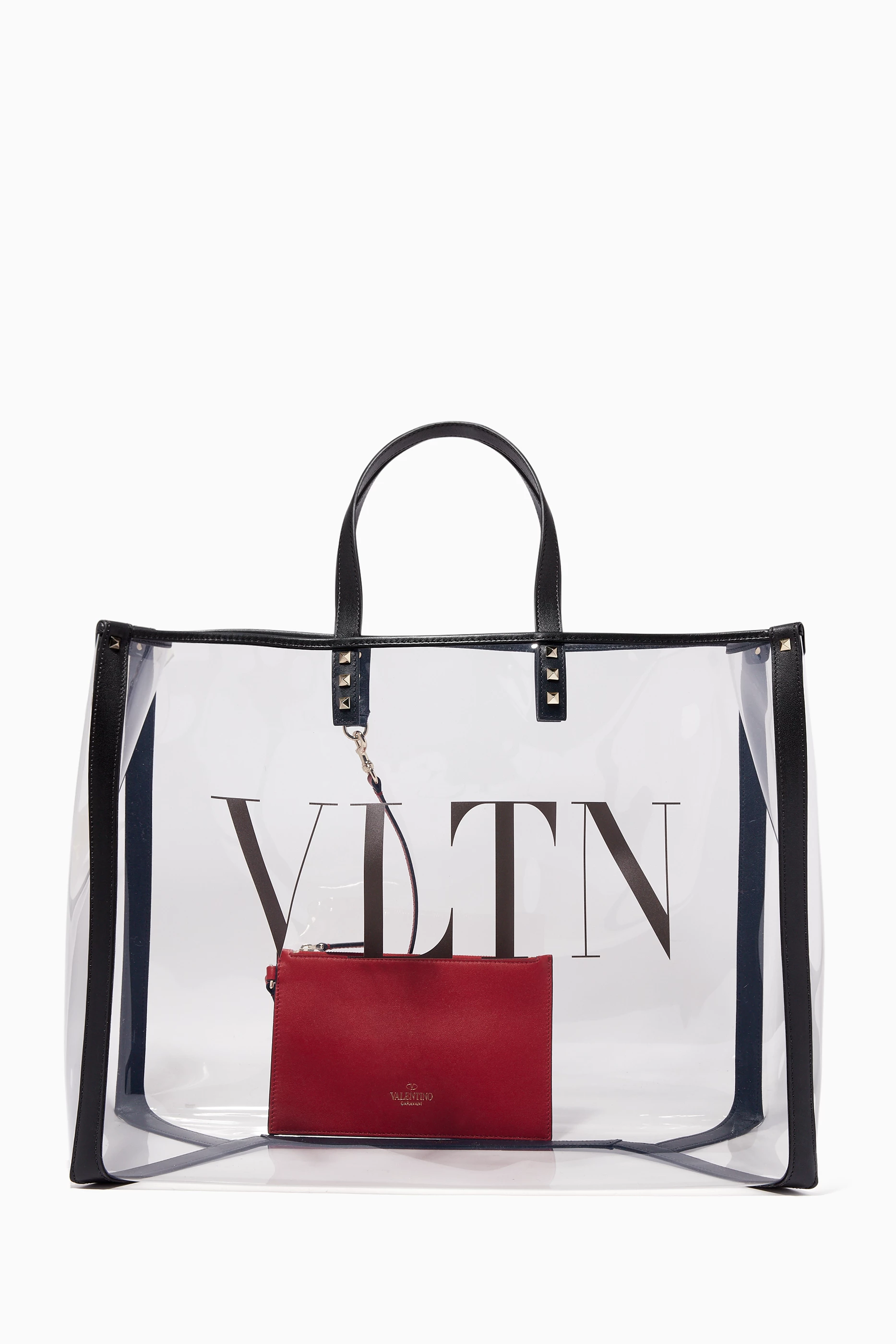 Buy Valentino Garavani Black VLTN Plexi Shopping Bag For Women Online Ounass Saudi
