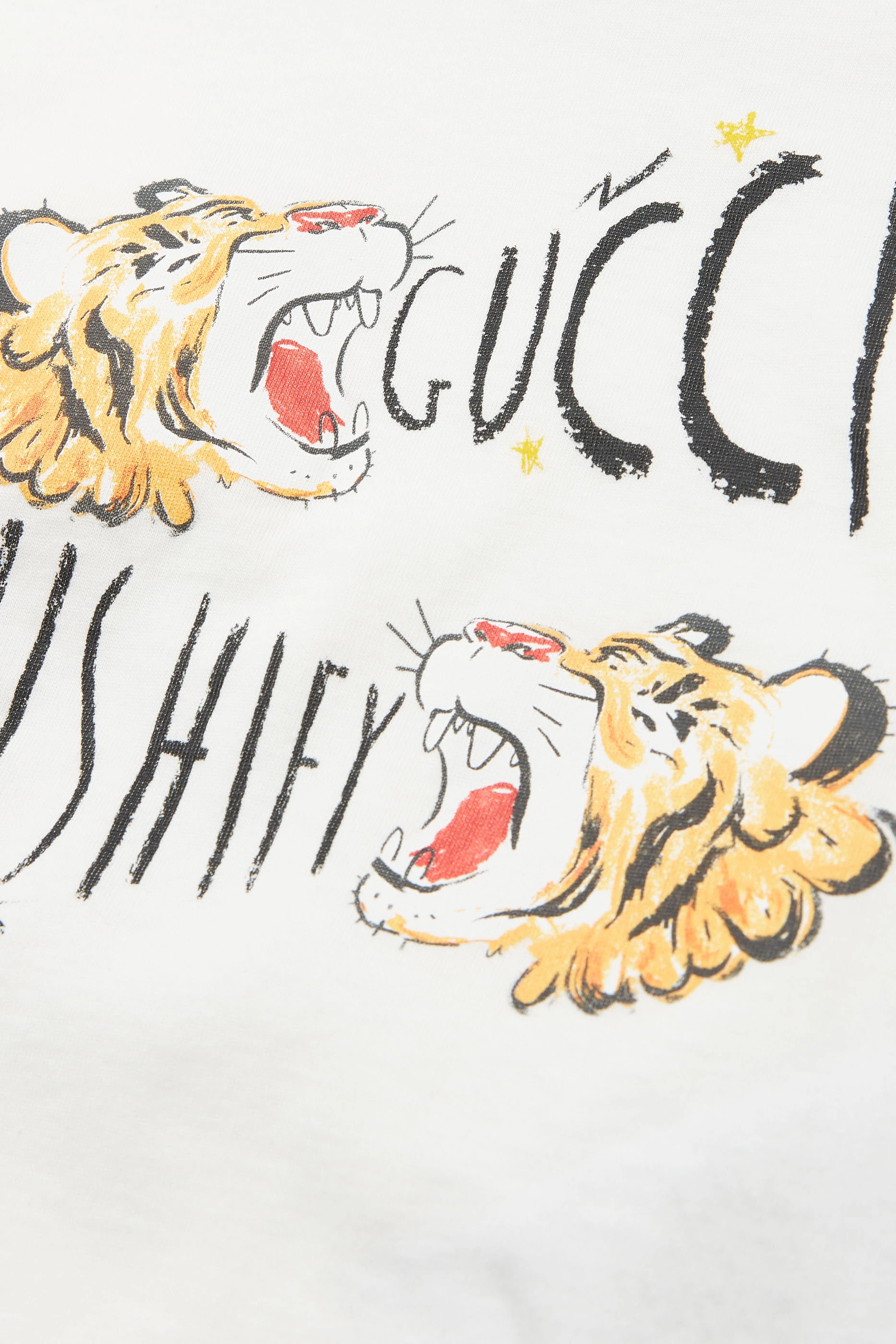 Buy Gucci White Tiger Print T Shirt For Baby Boys Online Ounass Saudi