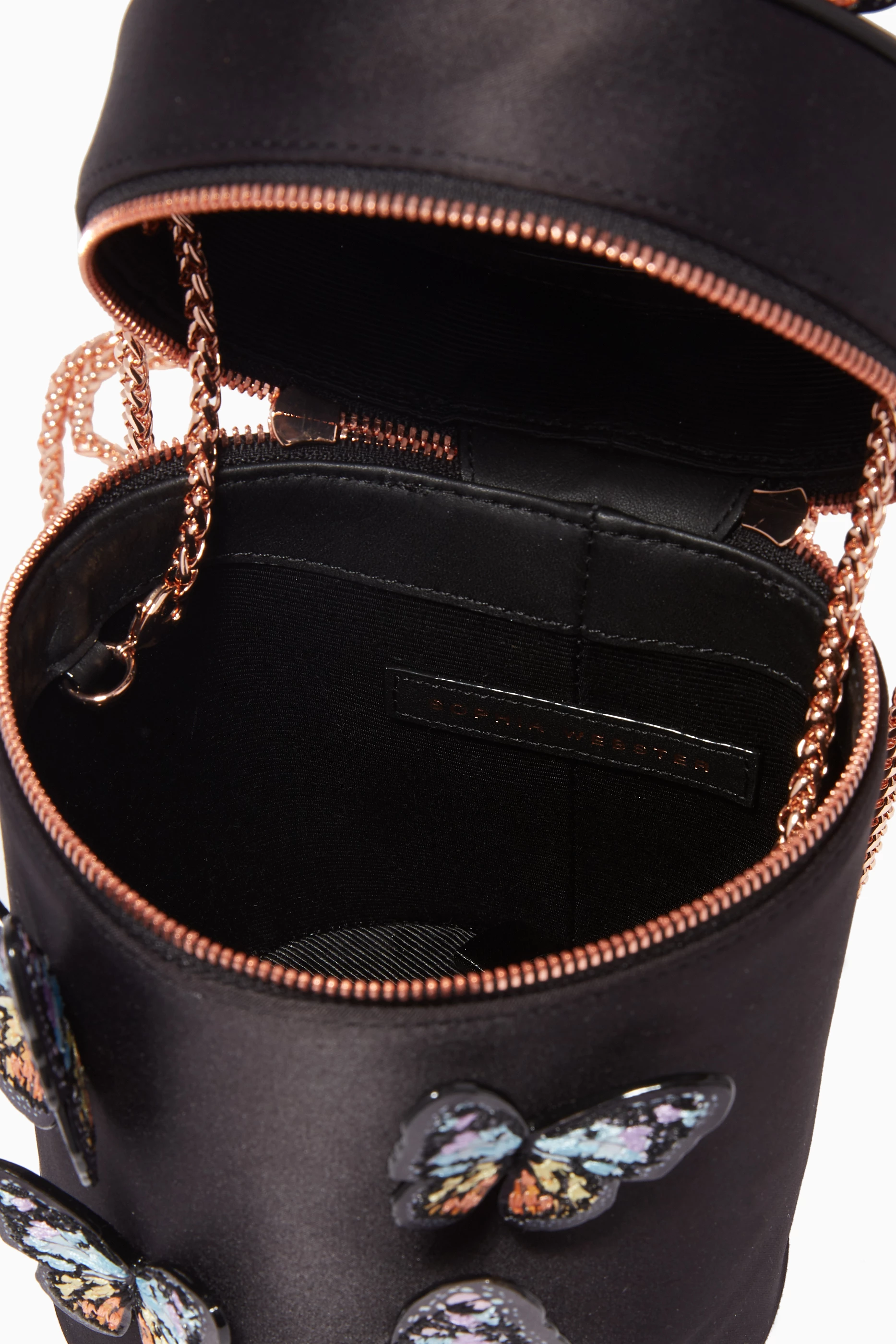 バッグ Sophia Webster Bonnie 3D Butterfly Bag Buy Sophia Webster Black Black Bonnie Glitter-Butterfly Bag