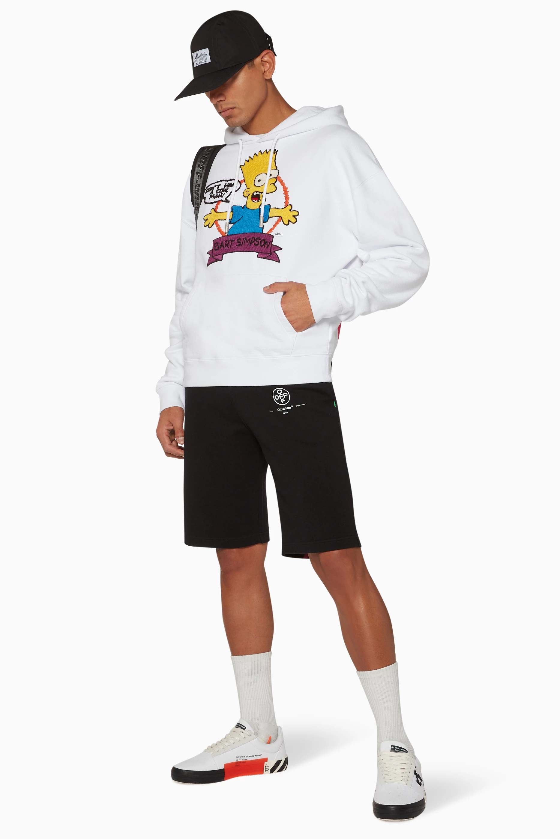 Off white felpa bart simpson new arrivals