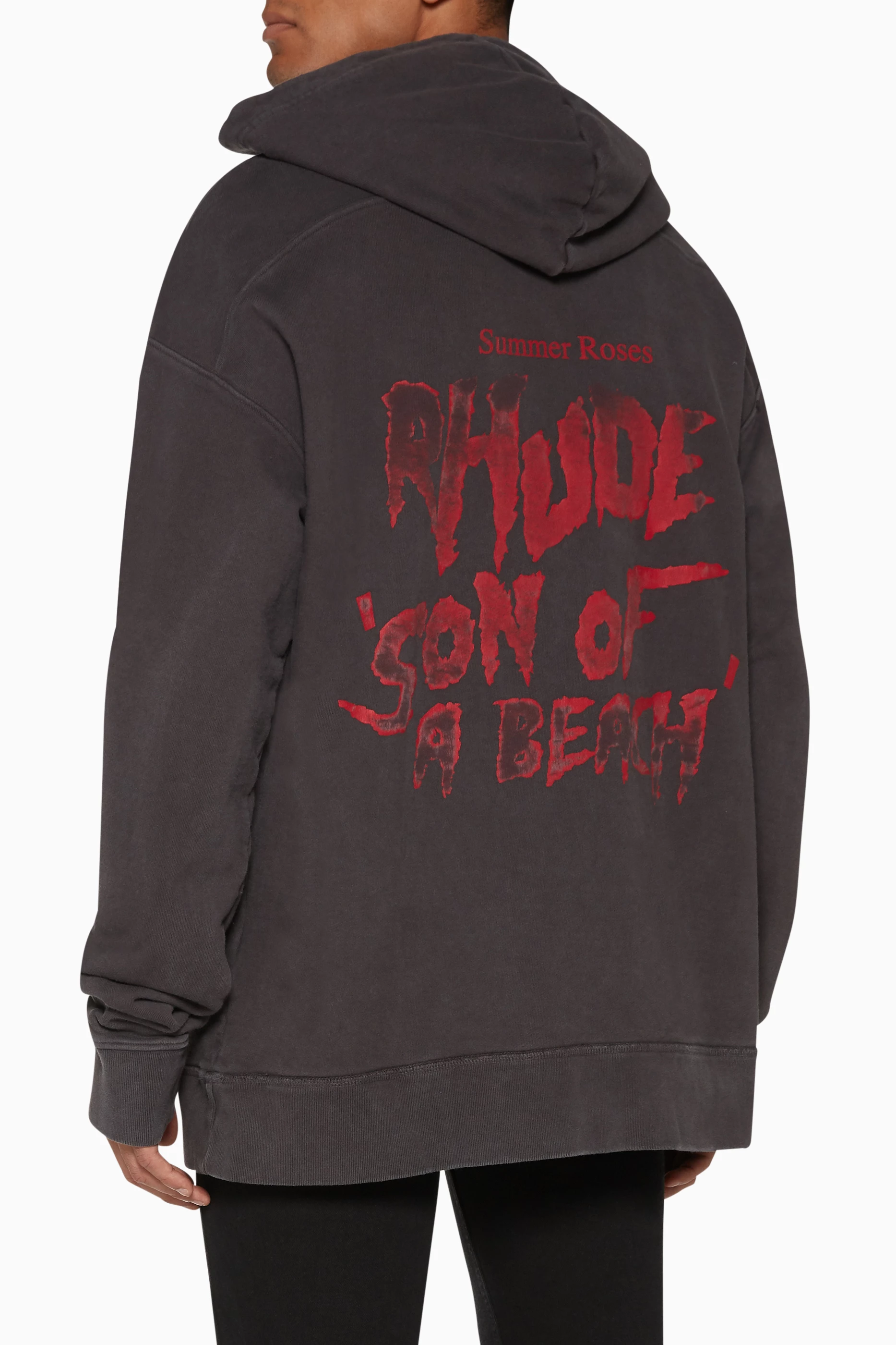 Buy Rhude Black Supremo Hoodie For Men Online Ounass Saudi