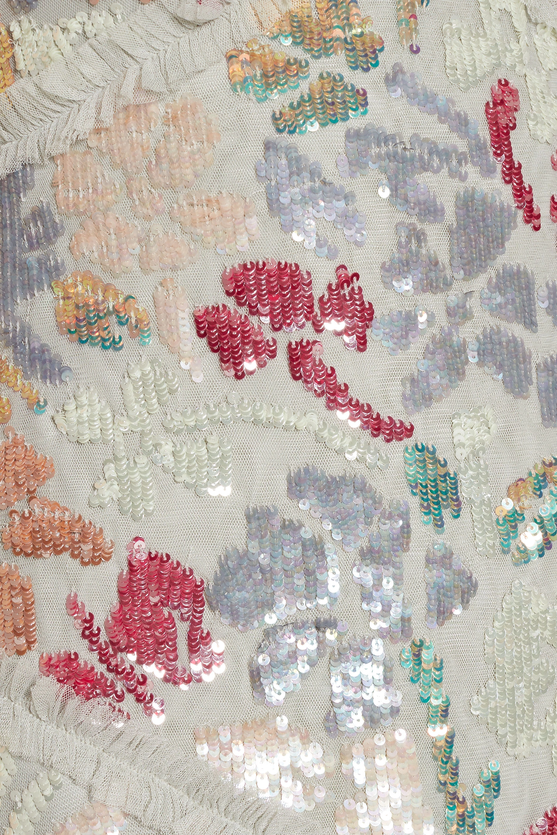 Needle and thread deconstructed sequin gown outlet