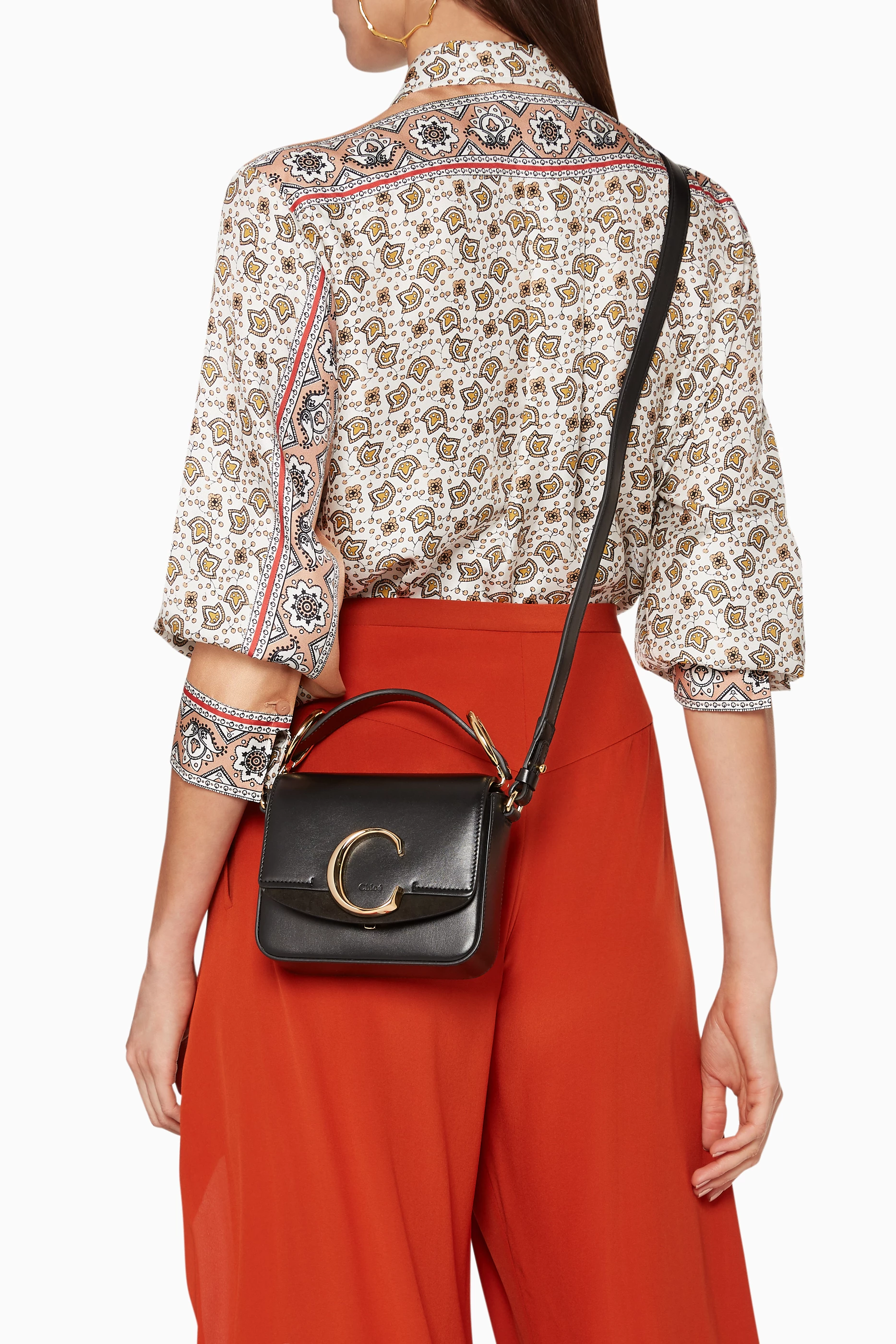 Black chloe c bag shop