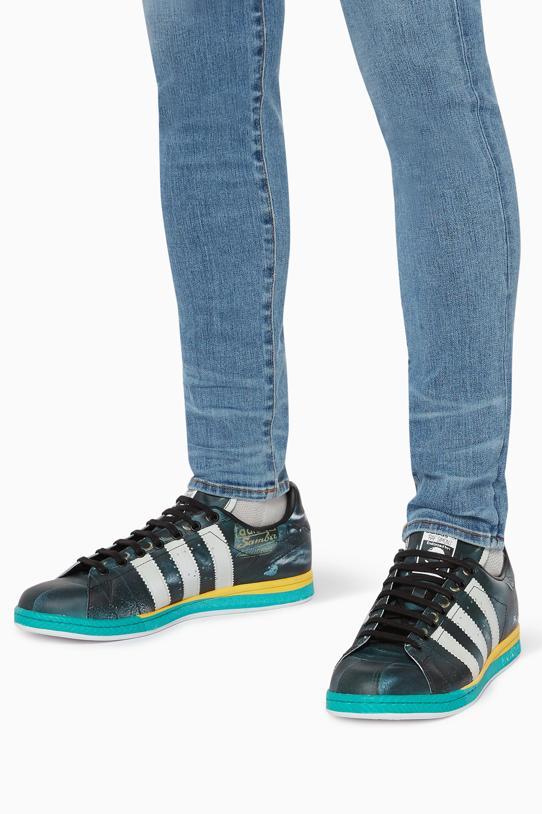 Buy adidas Black Y-3 x Raf Simons RS Samba Stan Smith Sneakers For