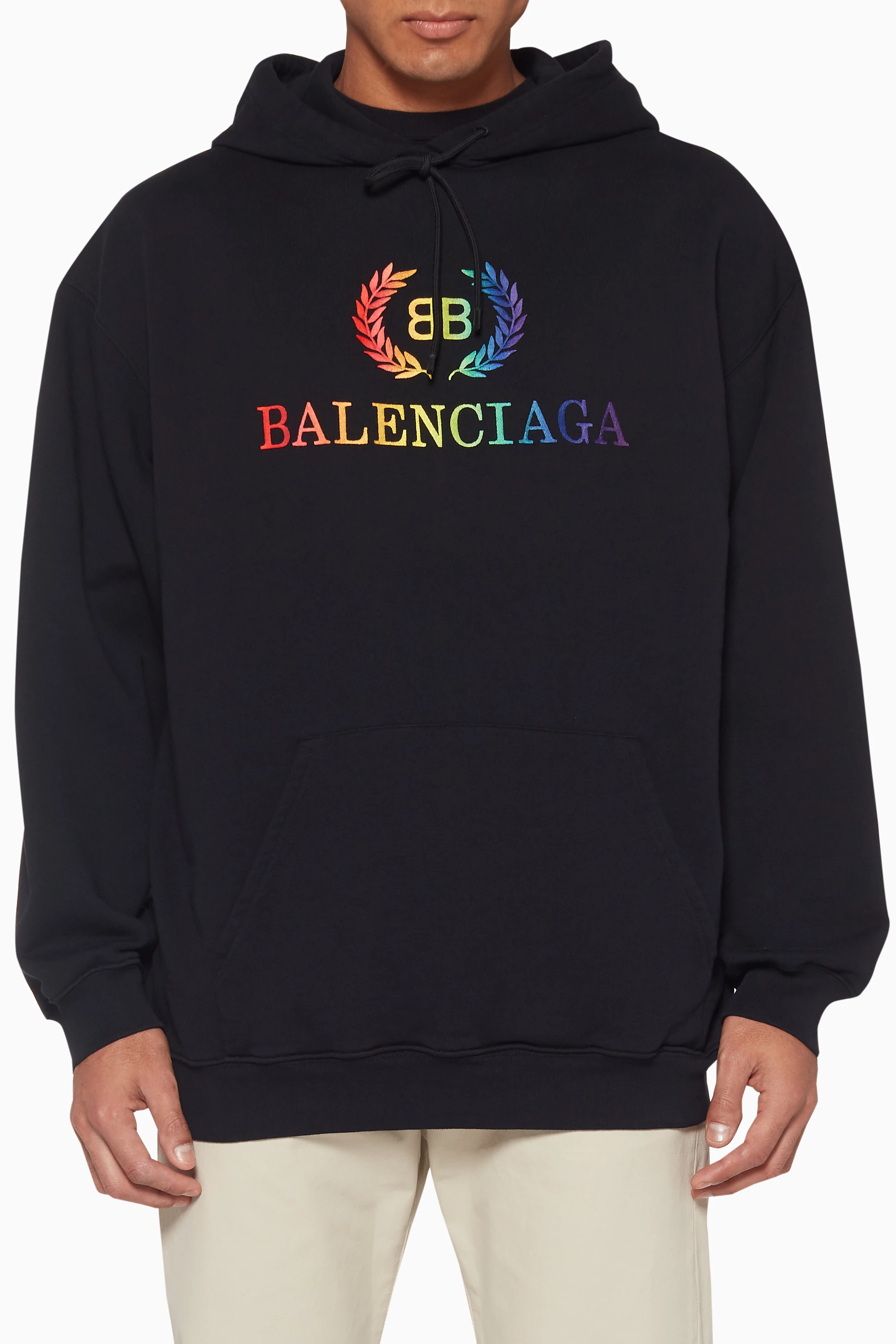 Balenciaga rainbow hoodie deals