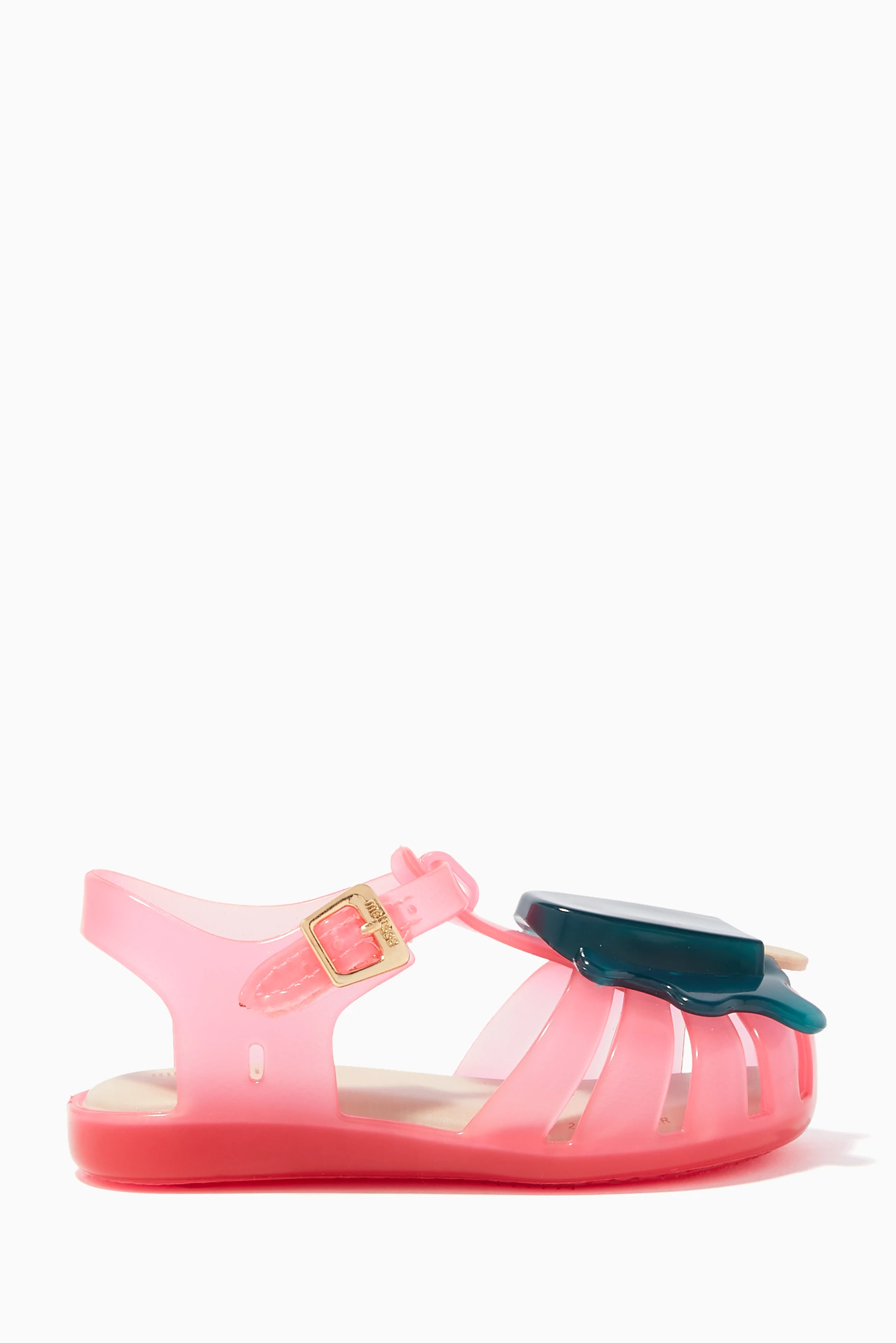 Buy Mini Melissa Pink Ice Cream Applique Jelly Sandals For Girls Online Ounass Saudi