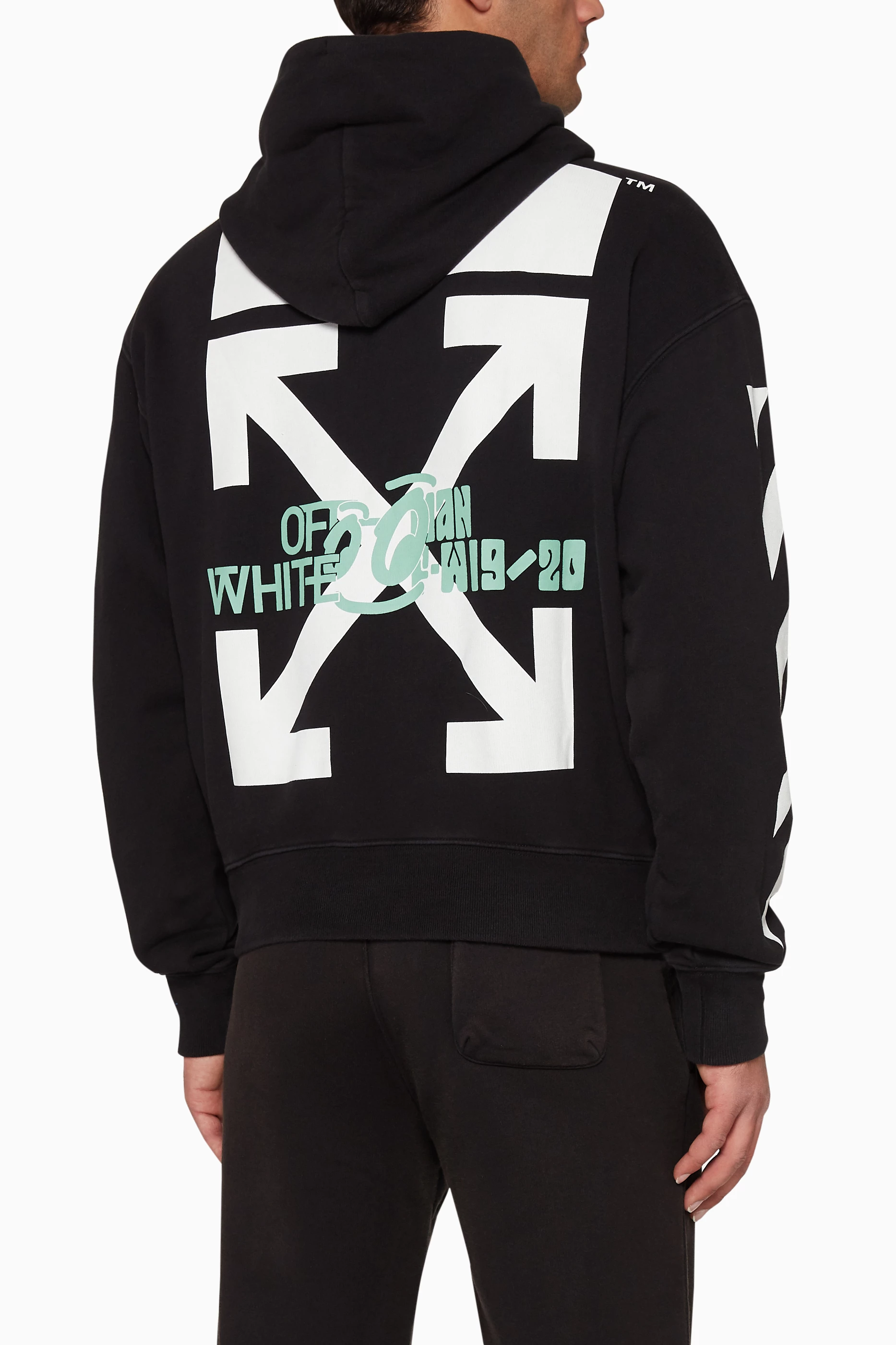 Off white waterfall hoodie sale
