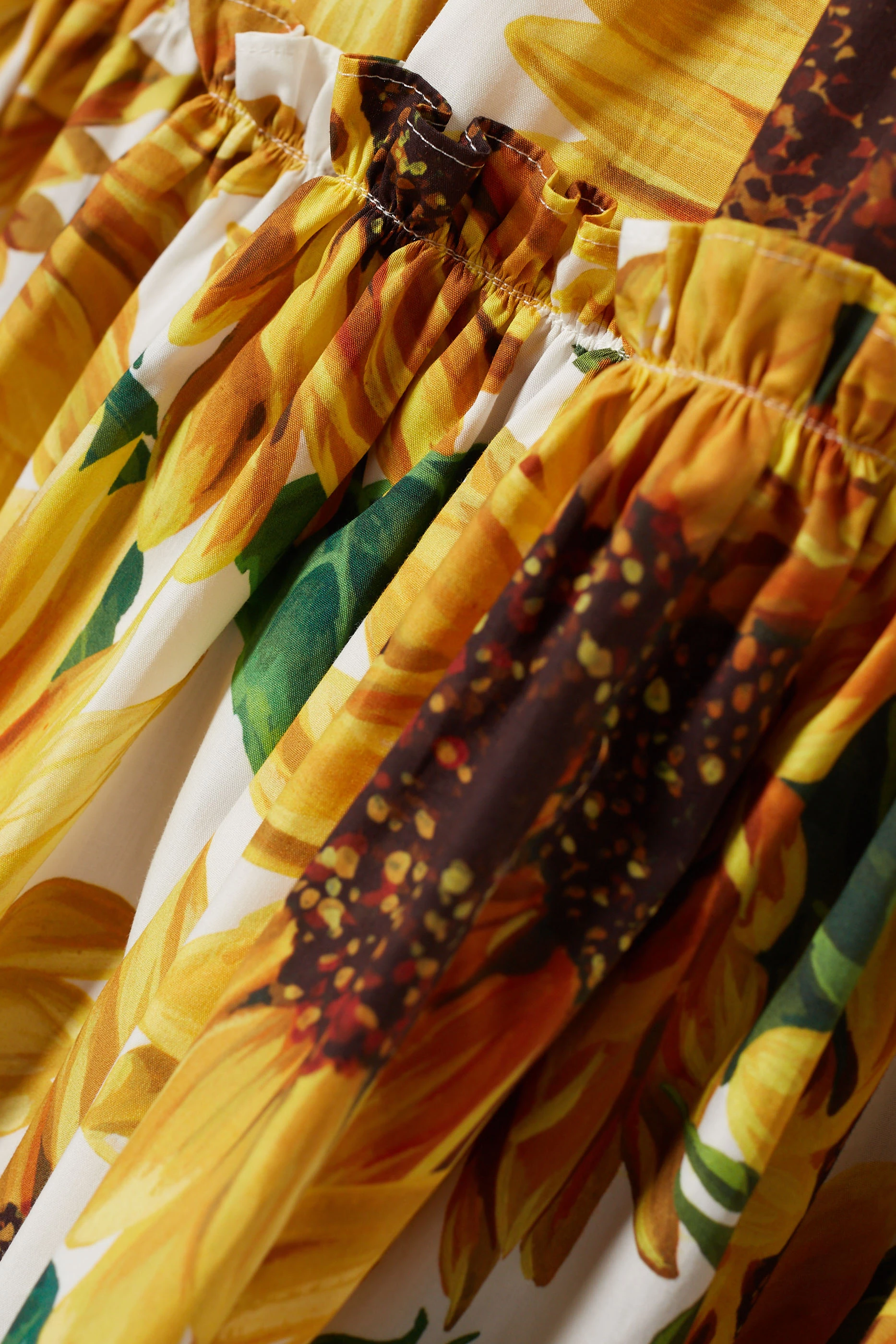 【VIP価格】DOLCE & GABBANA Sunflower Midi Dress Dolce & Gabbana Sunflower Print Midi Dress | Sendegaro MY