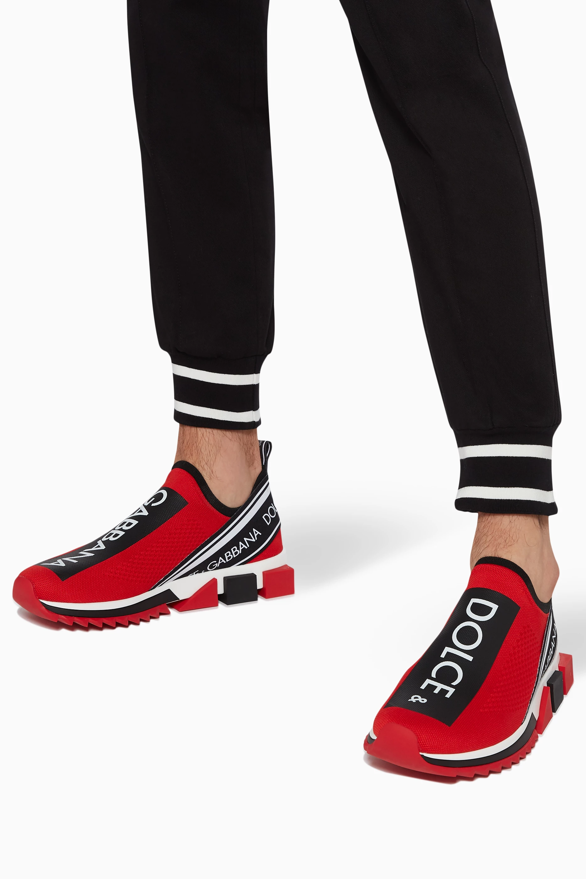 Dolce and gabbana sorrento sneakers red clearance