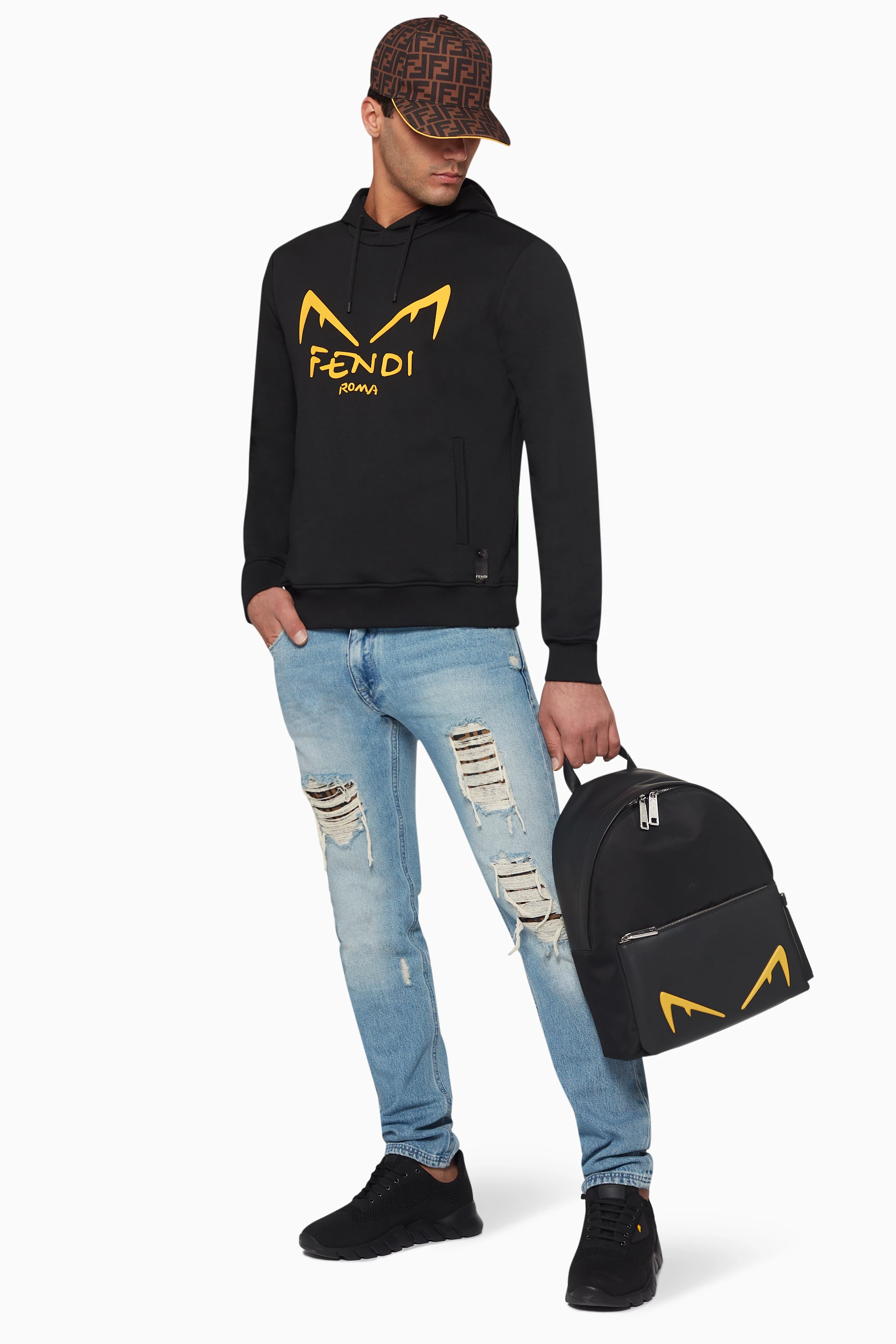 Fendi diabolic eyes hoodie new arrivals