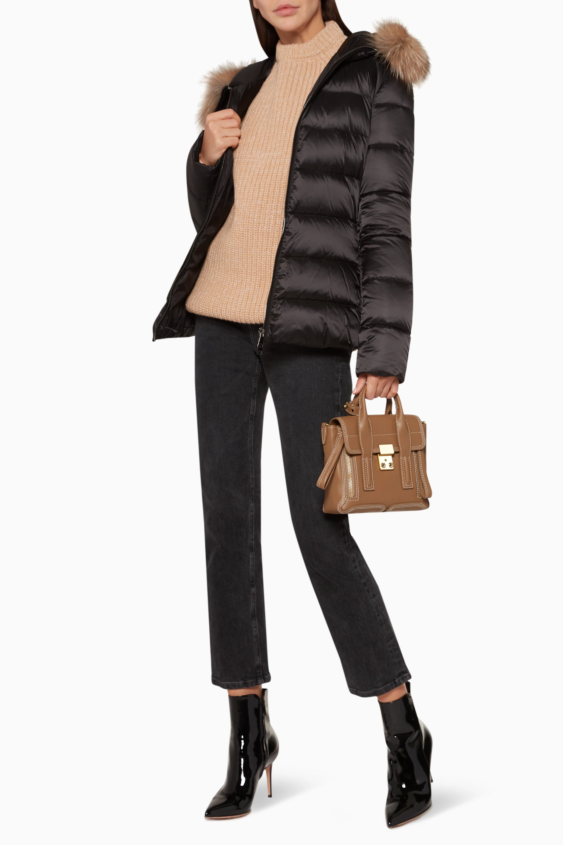 Buy Moncler Black Tati Giubbotto Down Coat For Women Online