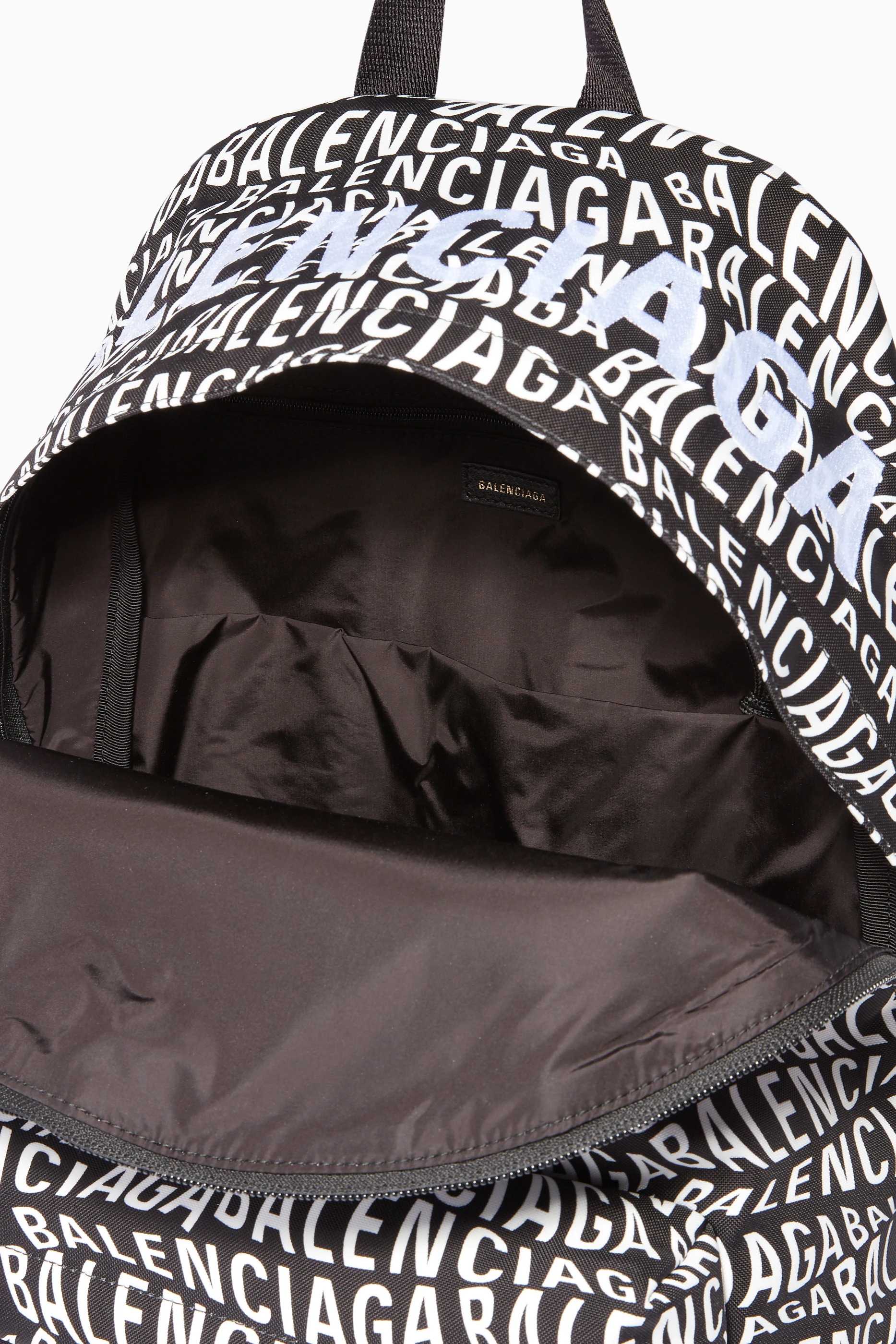 Balenciaga Wheel Back Pack Backpack Day Logo Black Balenciaga Sport Nylon Logo Embroidered Large Wheel Backpack  main image 2