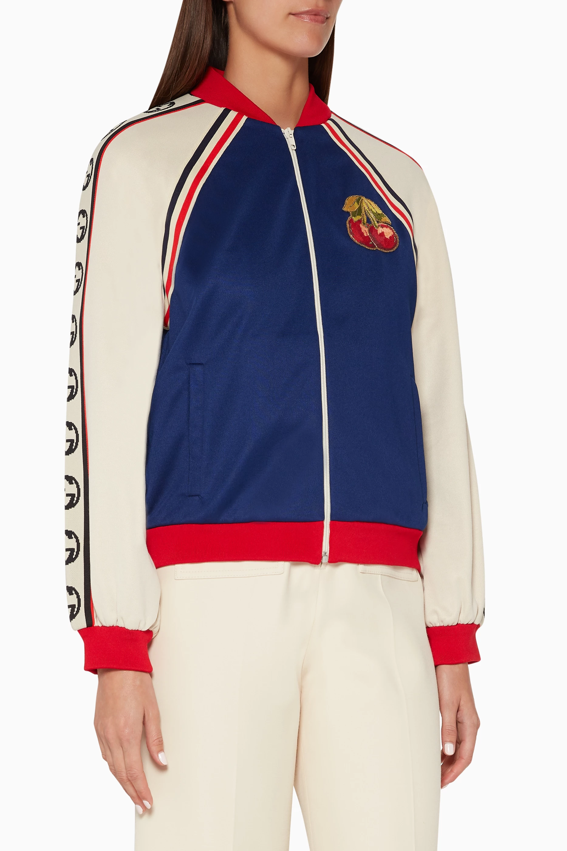 Gucci cherry jacket discount