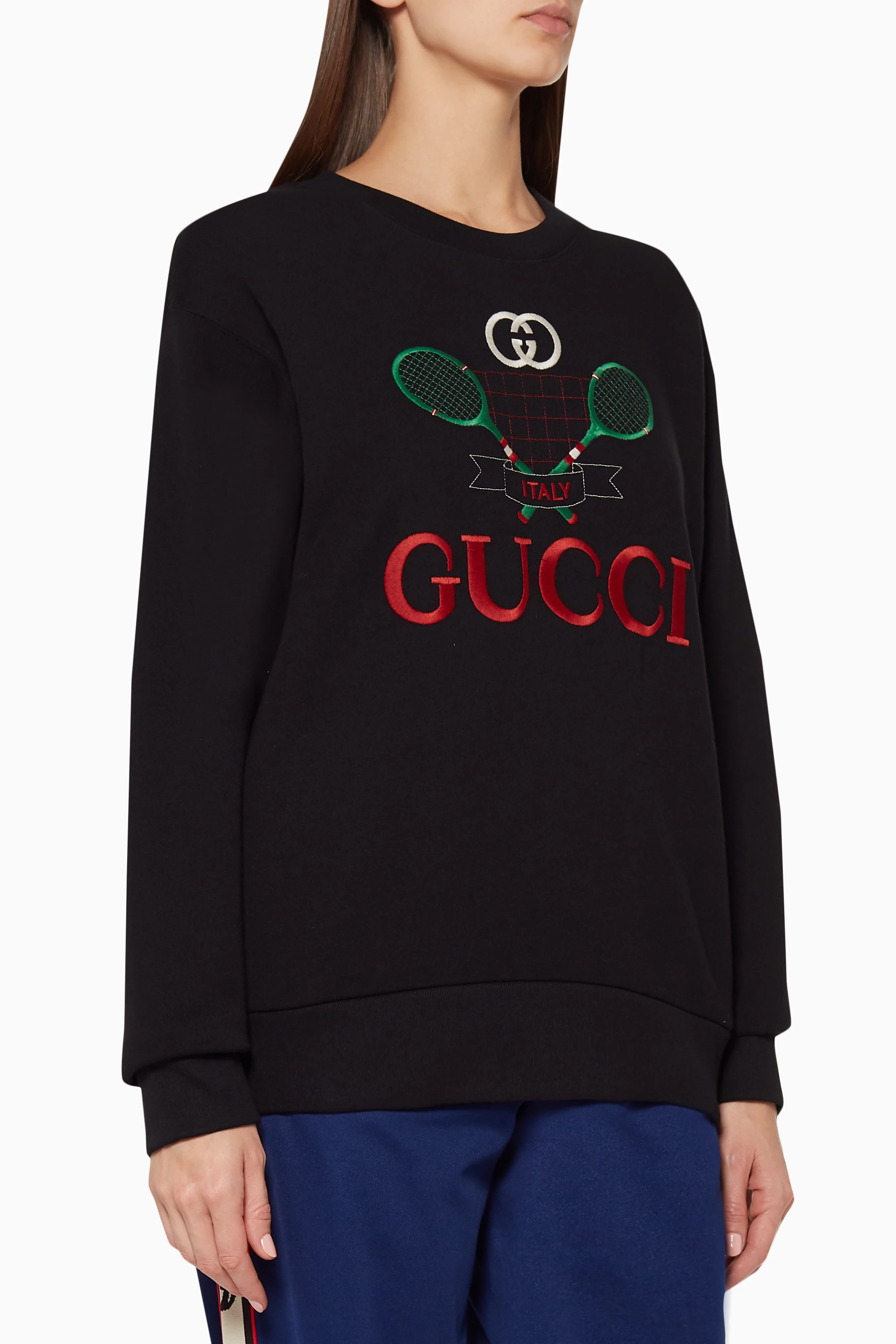 Gucci tennis logo sweatshirt sale