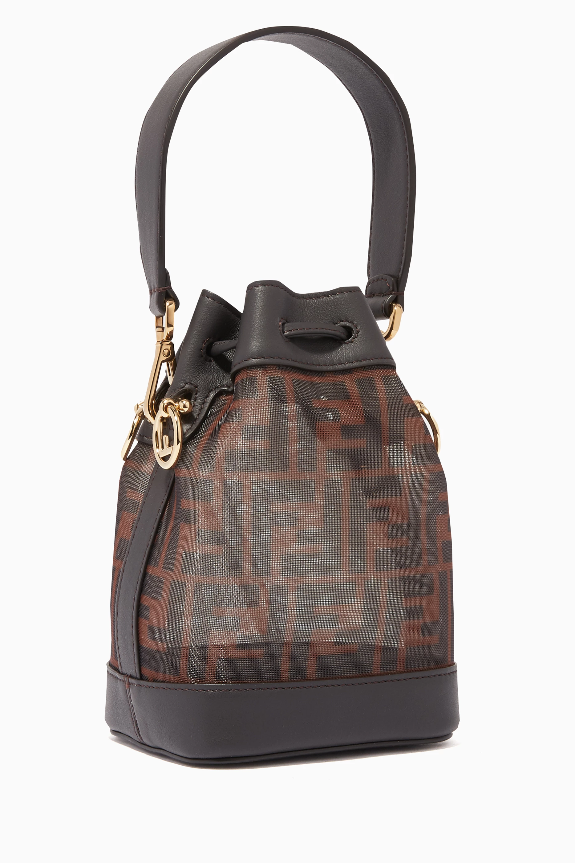 Fendi mesh bucket bag hot sale
