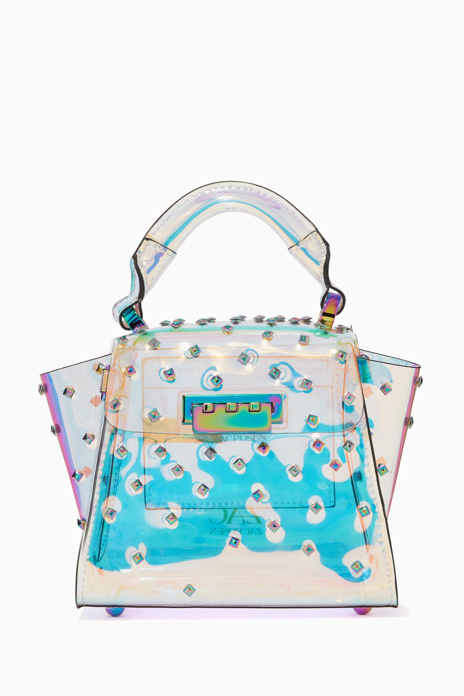 Buy ZAC Zac Posen Silver Eartha Mini Top Handle Vinyl Bag For Women Online Ounass Saudi