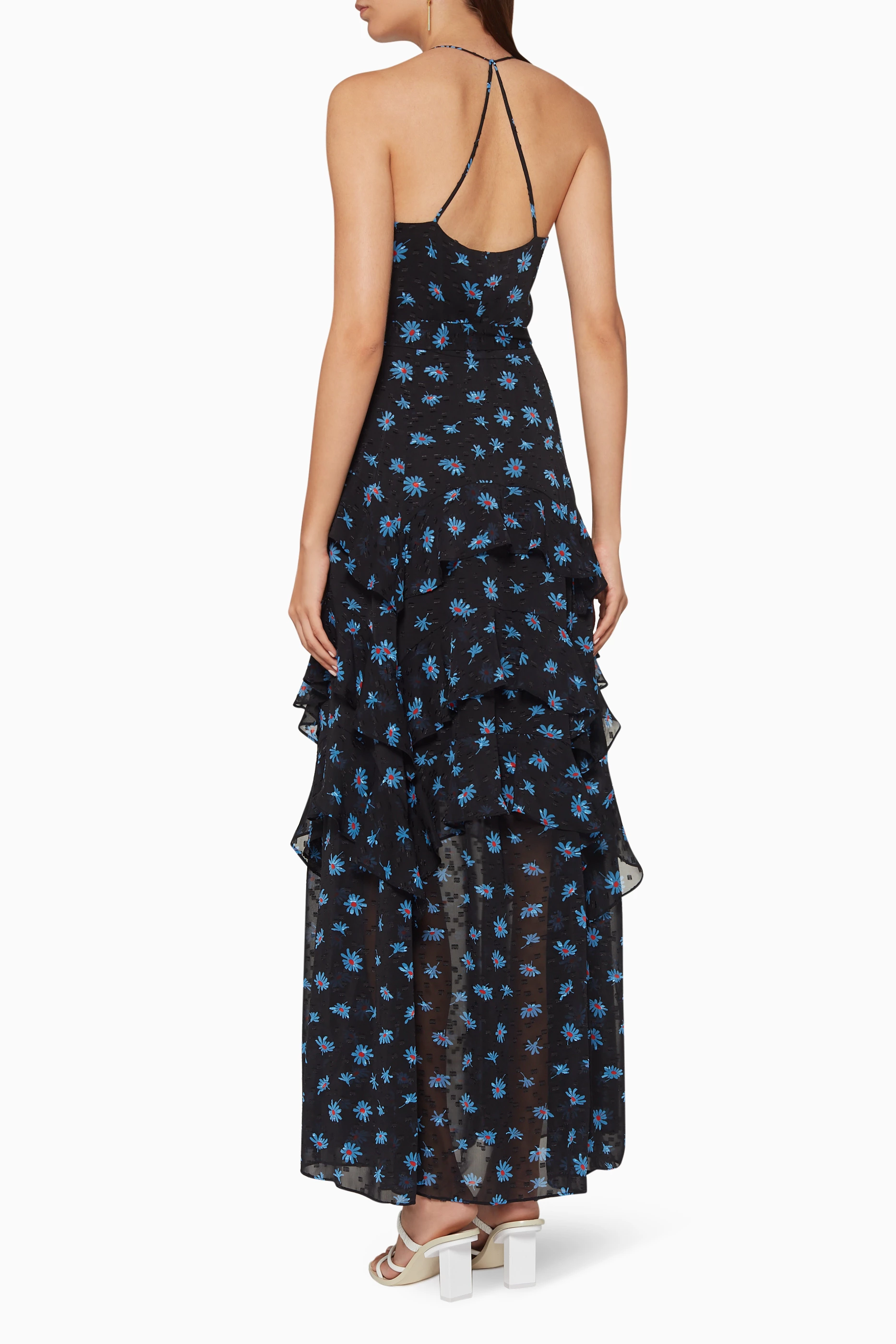 Buy WHISTLES Black Milla Daisy Maxi Dress For Women Online Ounass Saudi