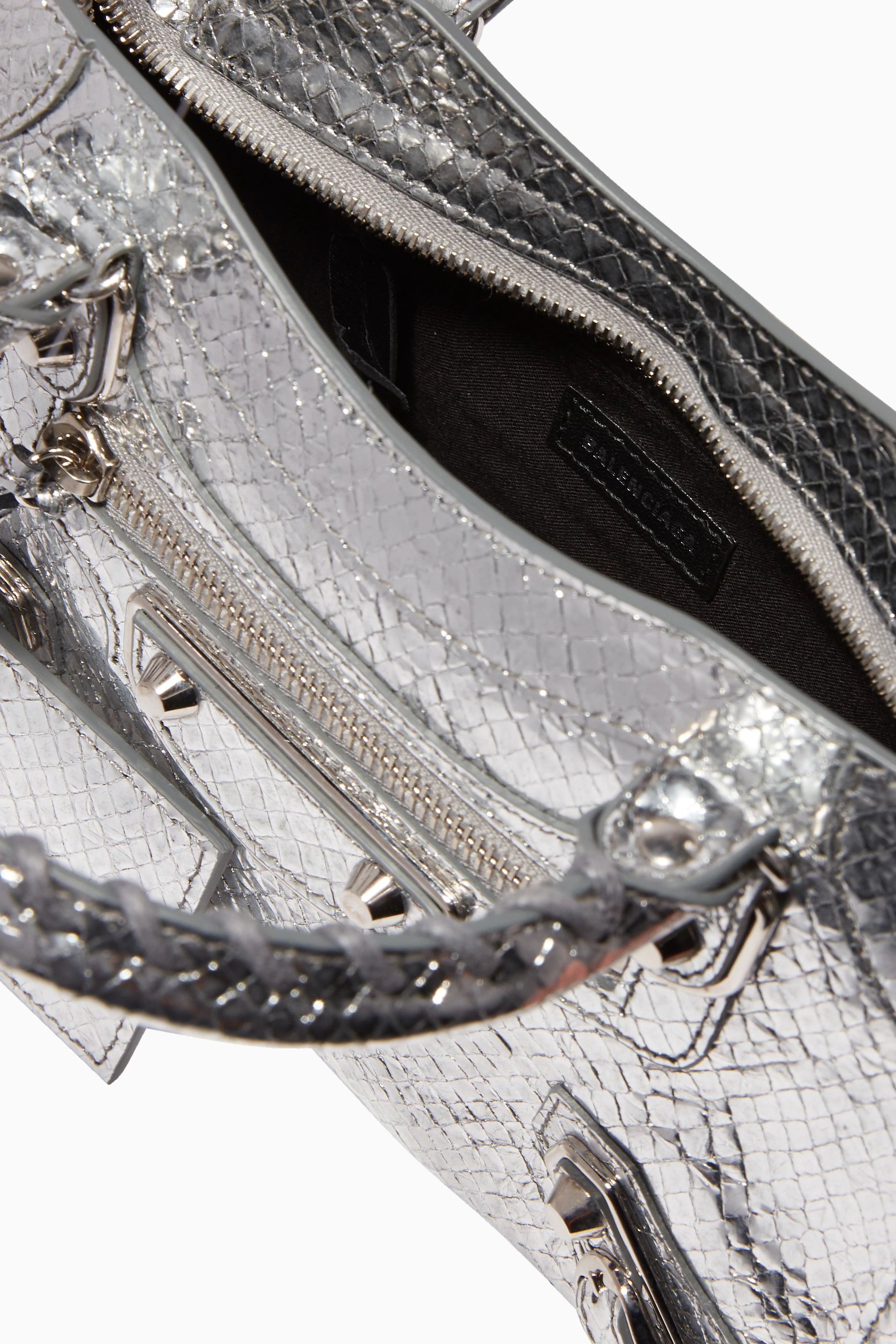 Buy Balenciaga Silver Classic Metallic Edge Mini City Bag For Women Online Ounass Saudi