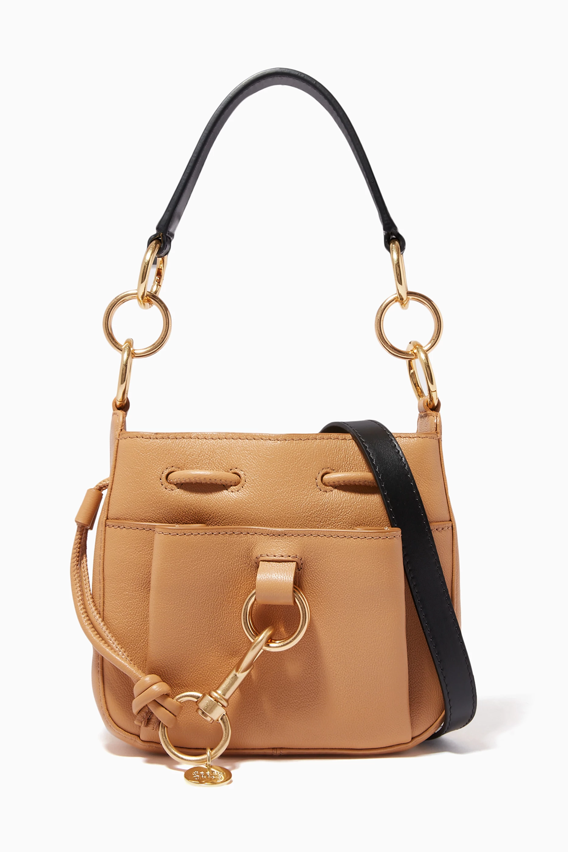 Buy See By Chloe Neutral Small Tony Bucket Bag in Grained Smooth Cowhide For Women Online Ounass Saudi