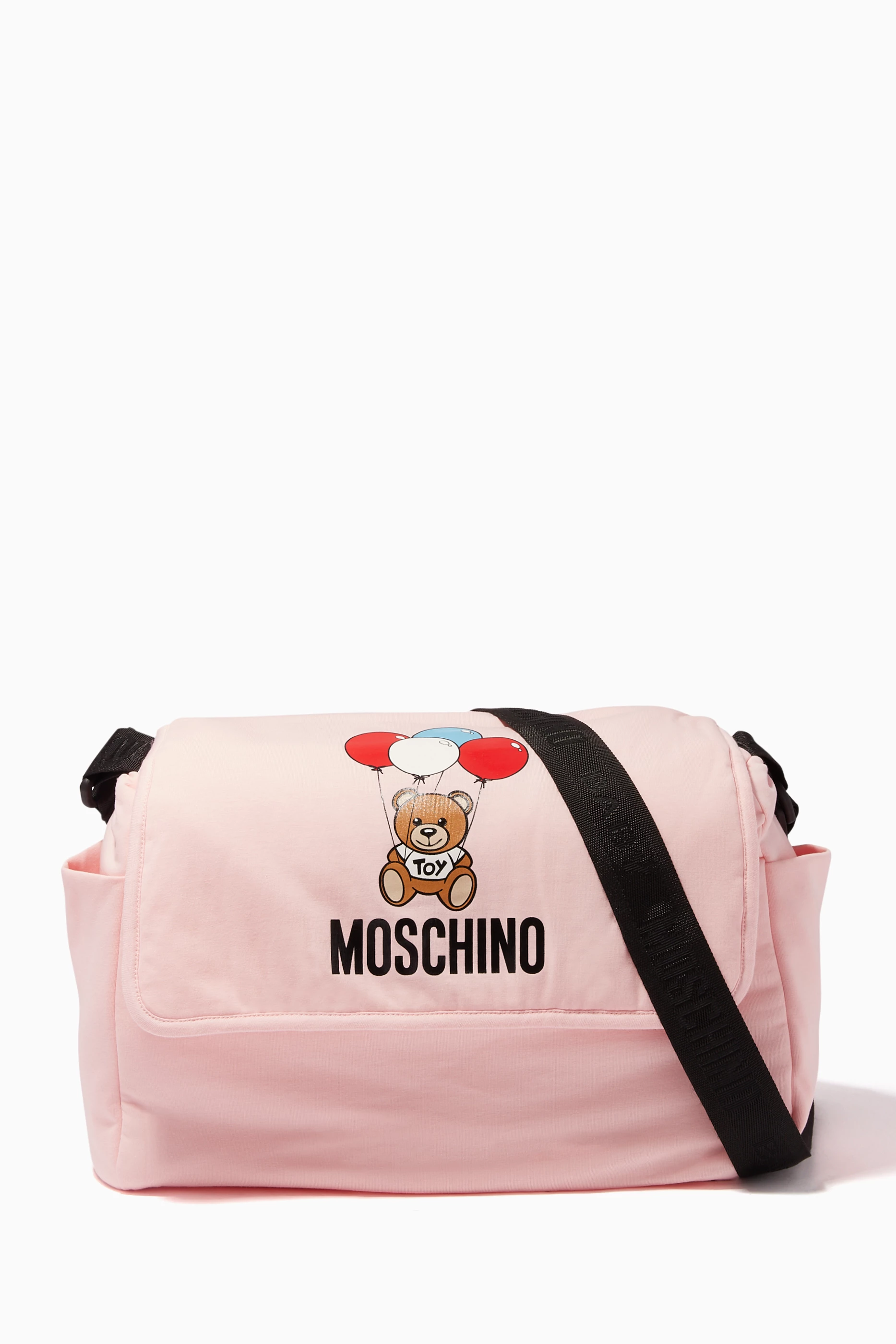 Buy Moschino Pink Bear Balloons Changing Bag For Kids Online