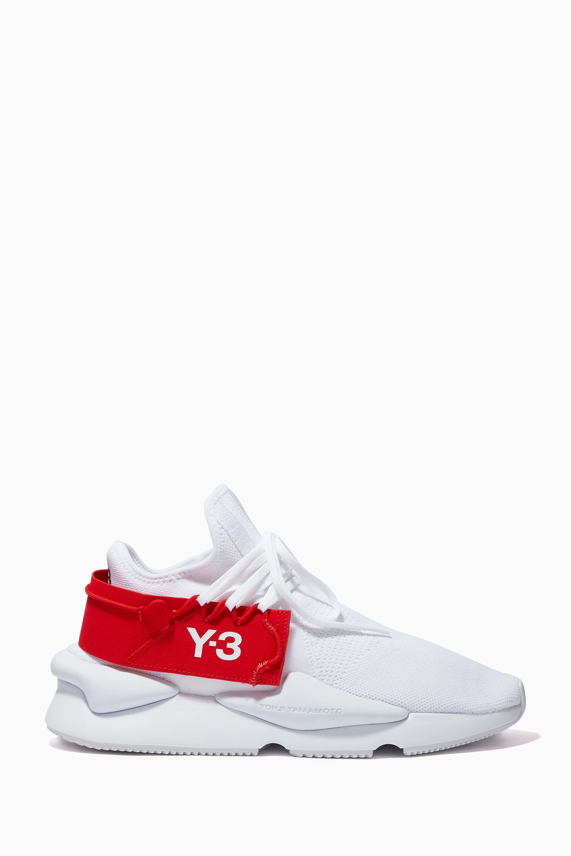 Buy Y-3 White Kaiwa Knit Sneakers For Men Online Ounass Saudi
