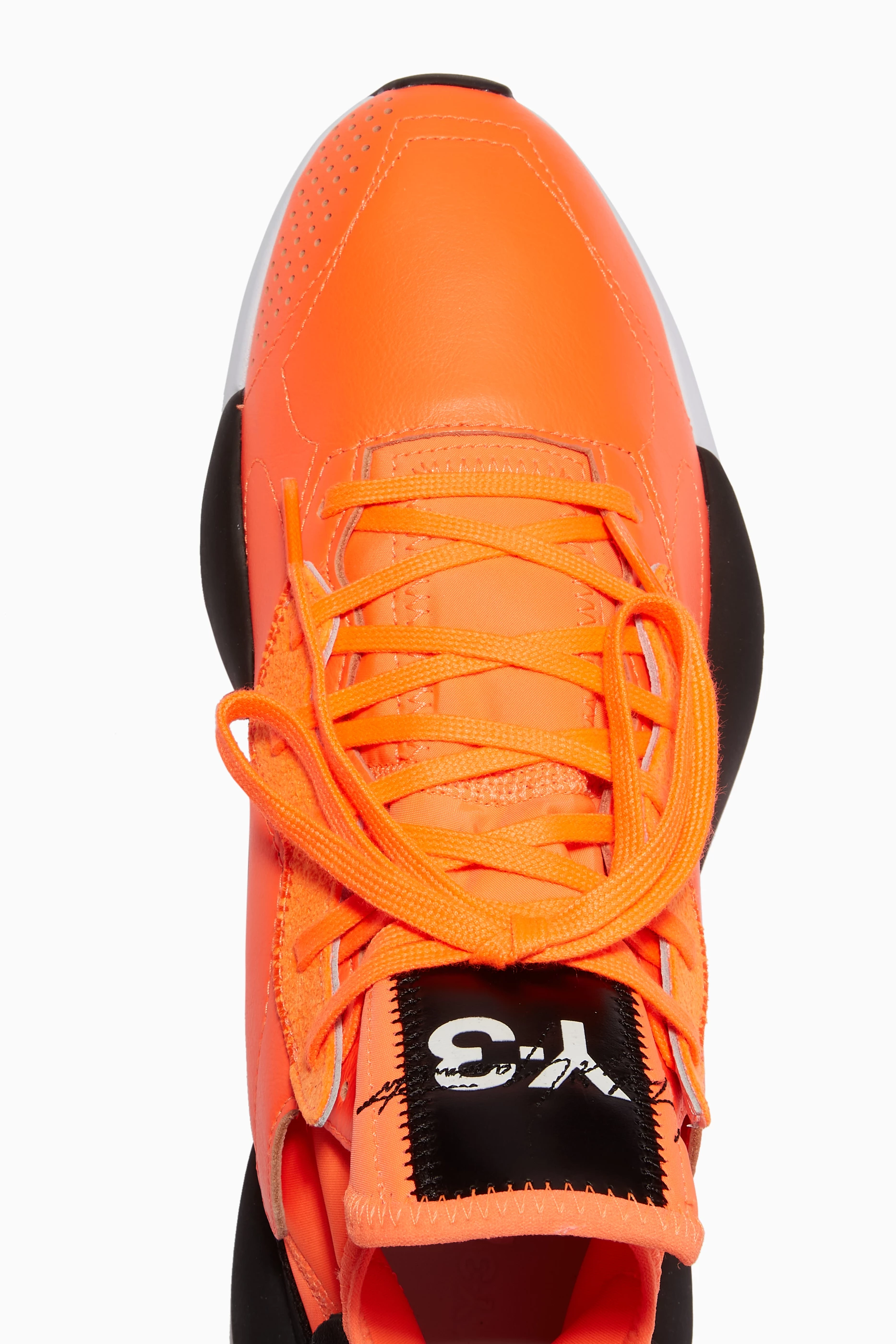 Buy Y-3 Orange Kaiwa Leather Sneakers For Men Online Ounass Saudi
