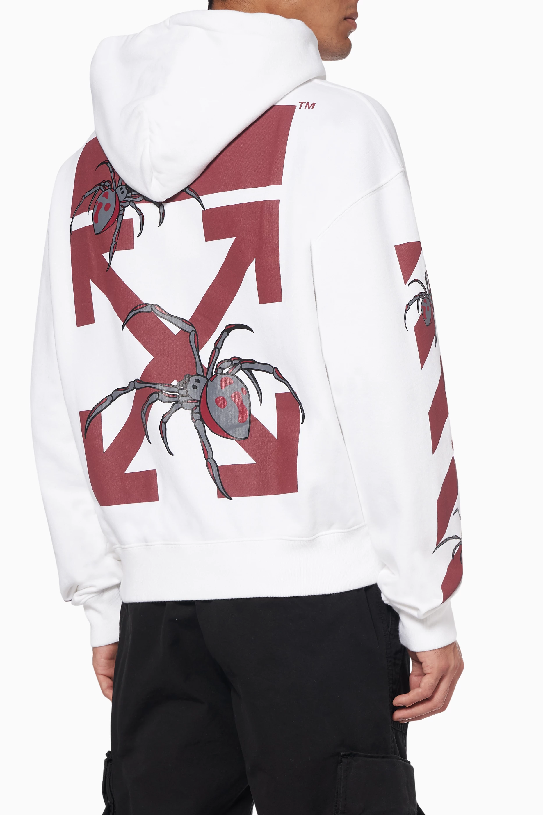 Buy Off White White Arachno Arrow Hoodie For Men Online Ounass Saudi