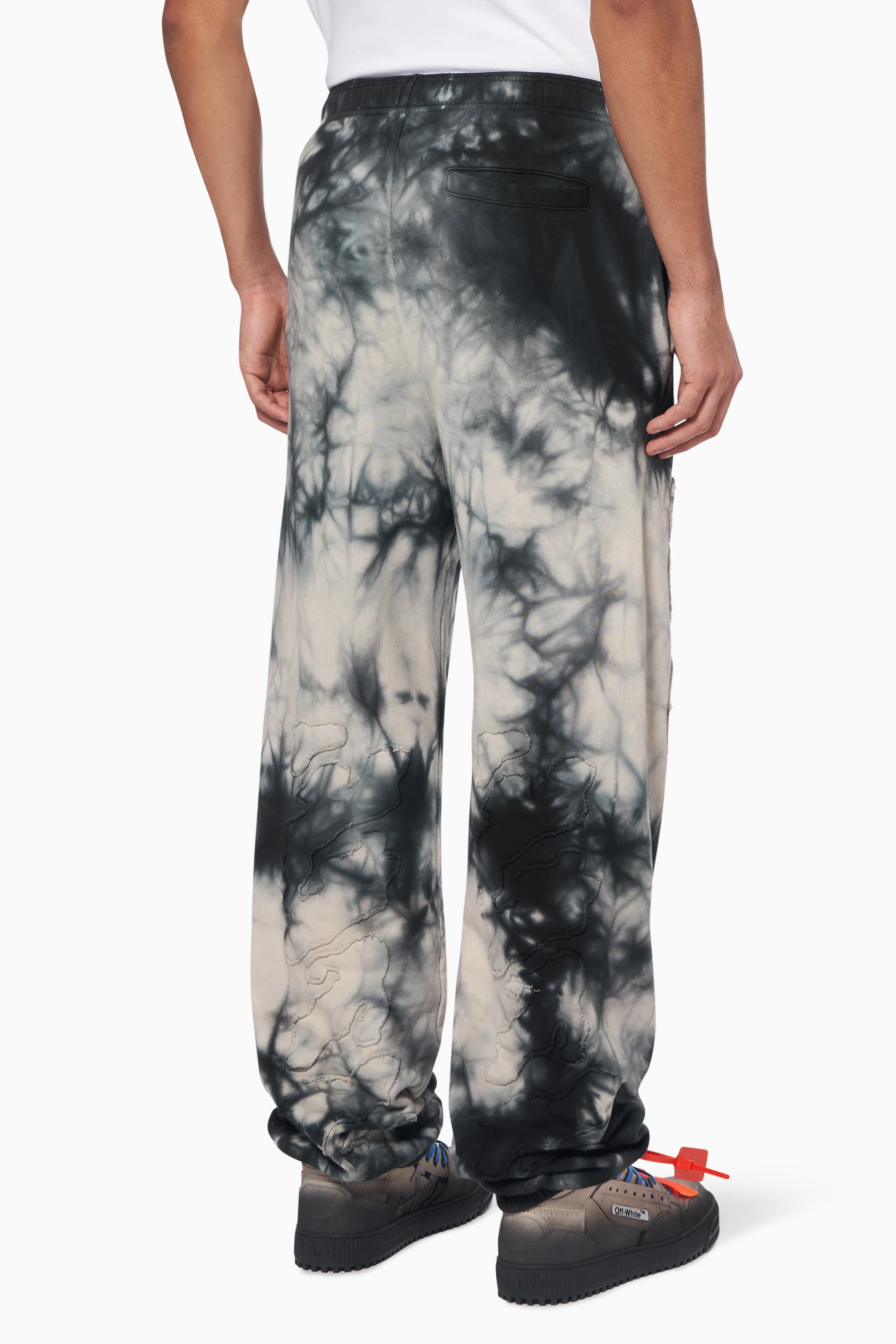 Off white tie dye sweatpants hotsell