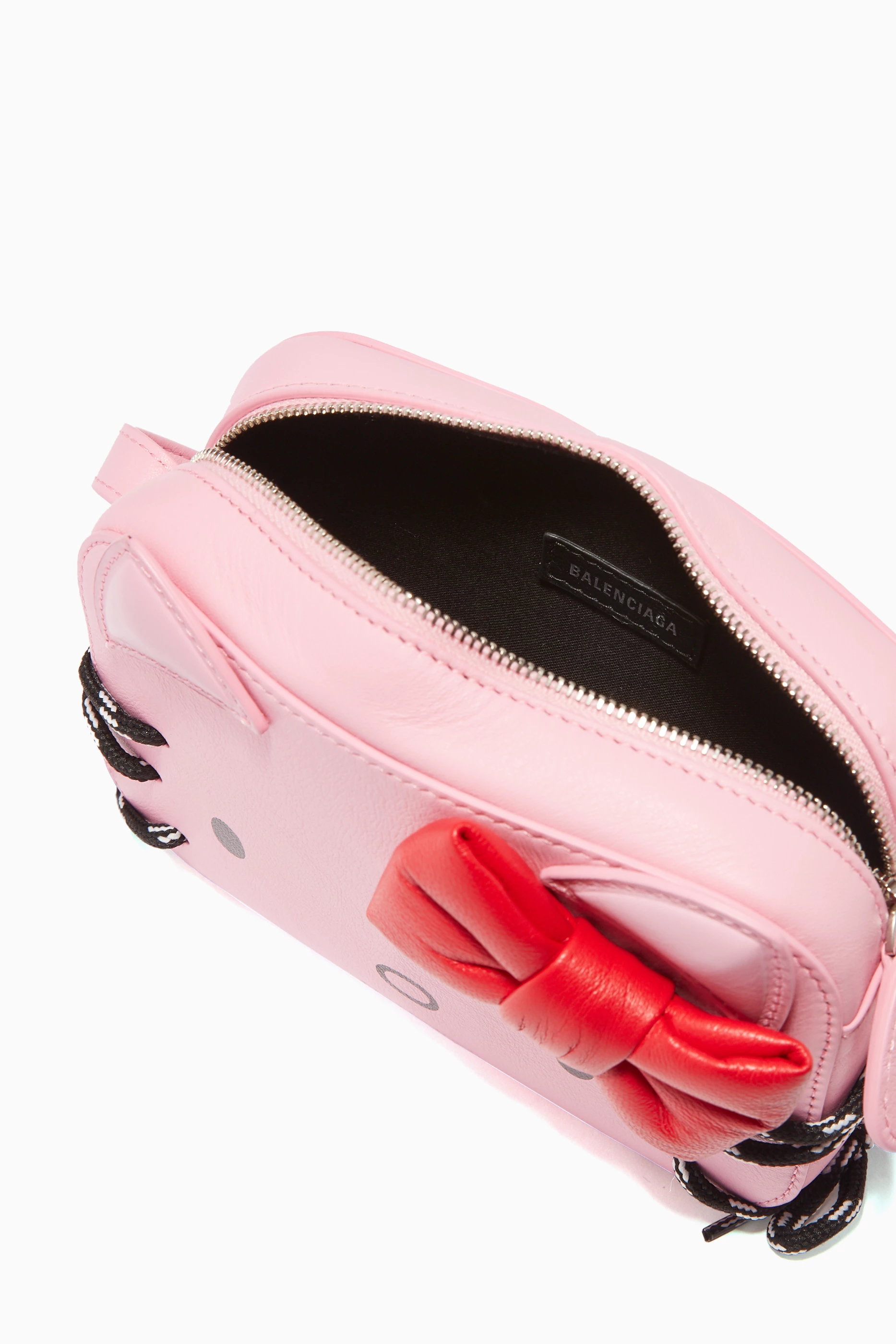 Buy Balenciaga Pink Hello Kitty XS Leather Camera Bag For Women Online Ounass Saudi