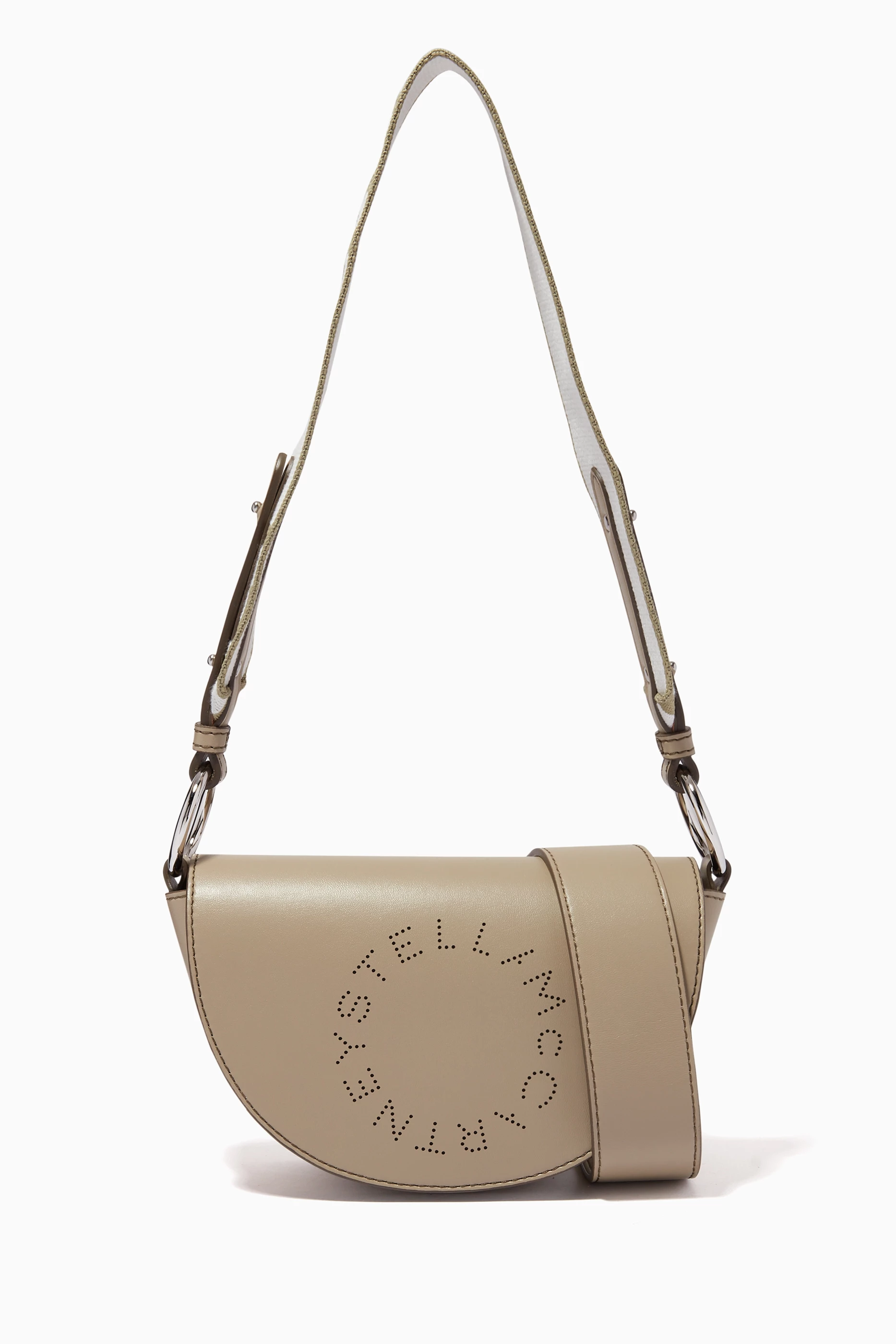 Buy Stella McCartney Neutral Mini Marlee Logo Bag in Eco Alter