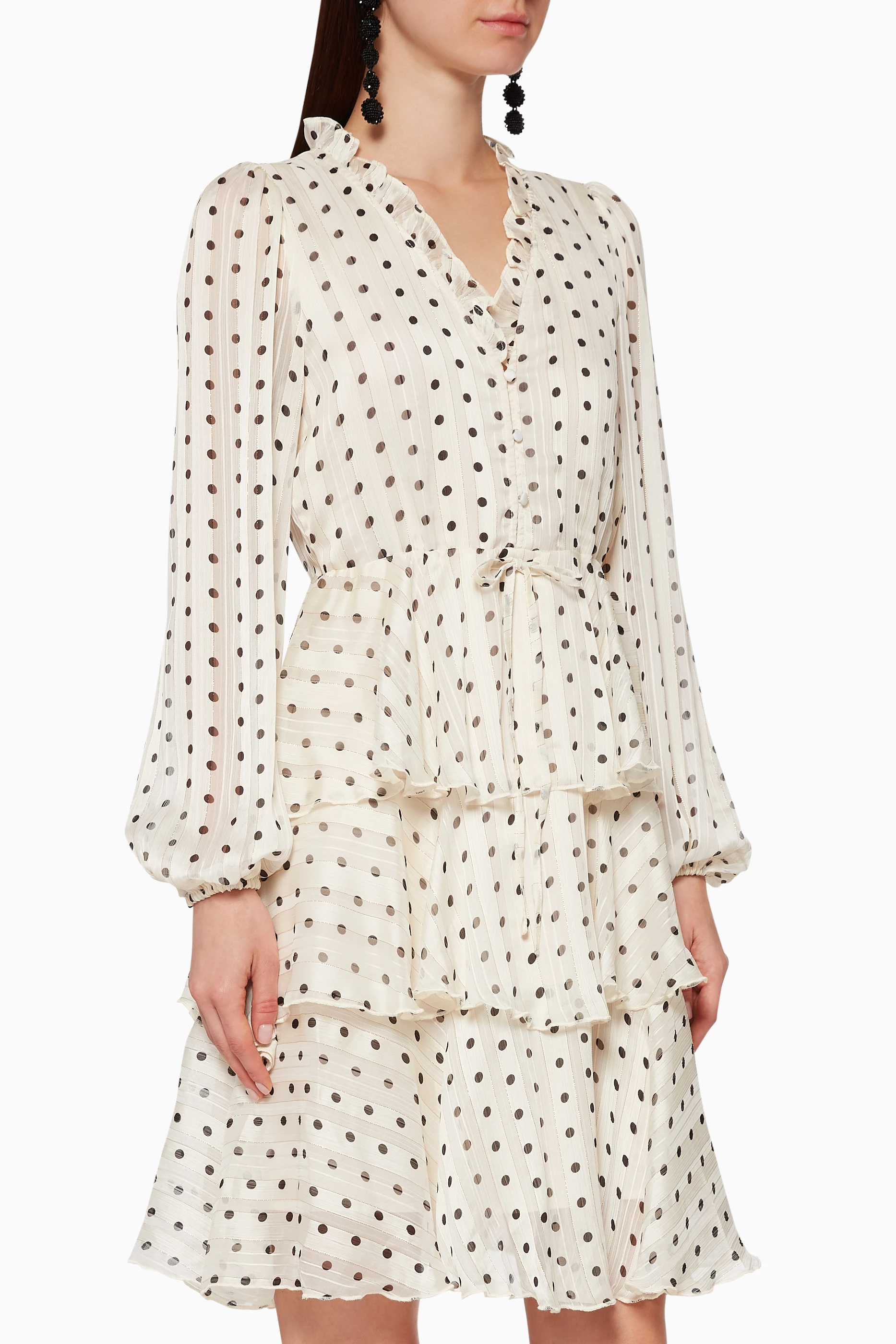 Yas polka dot dress outlet