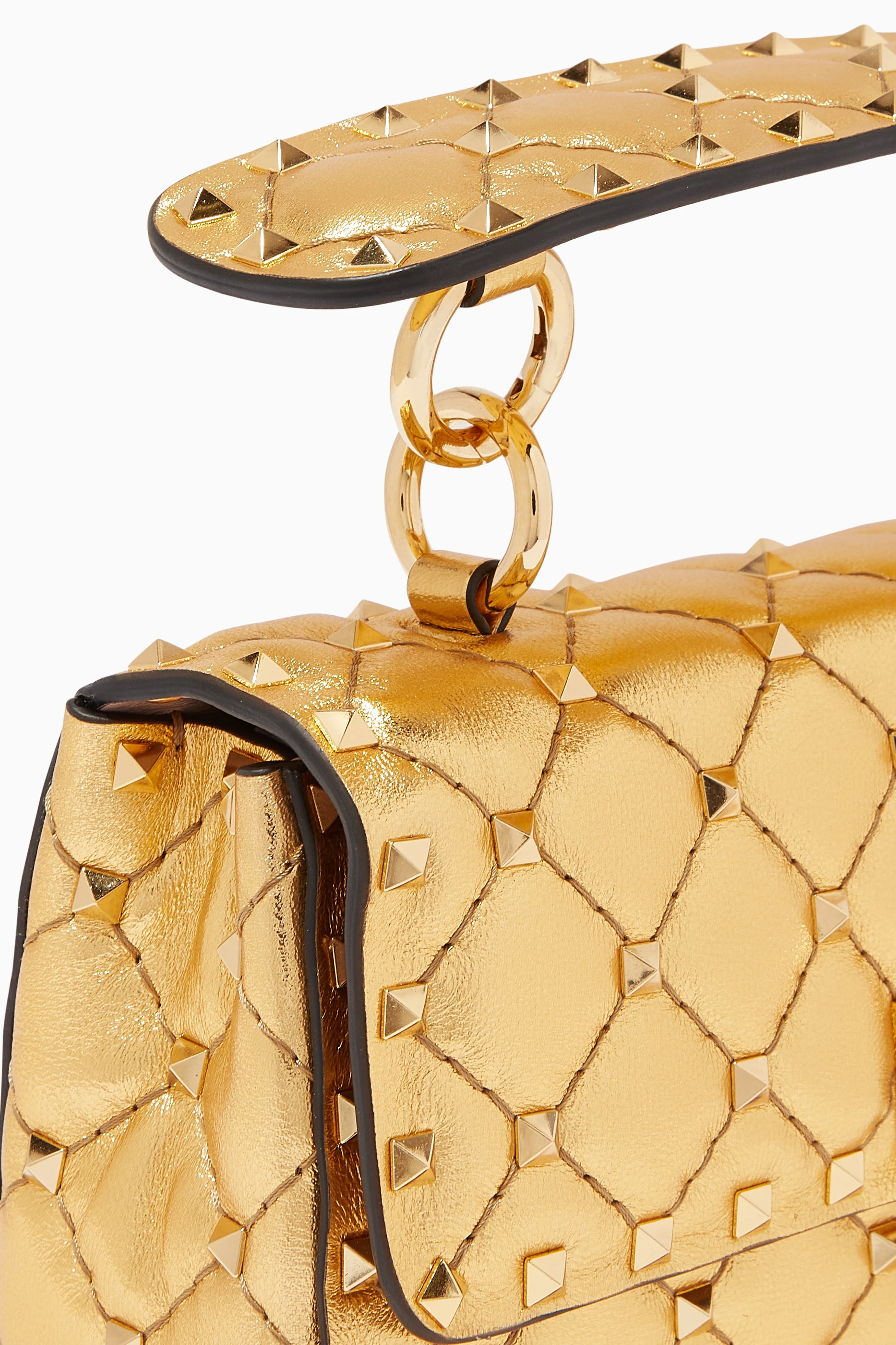 Valentino gold rockstud bag online