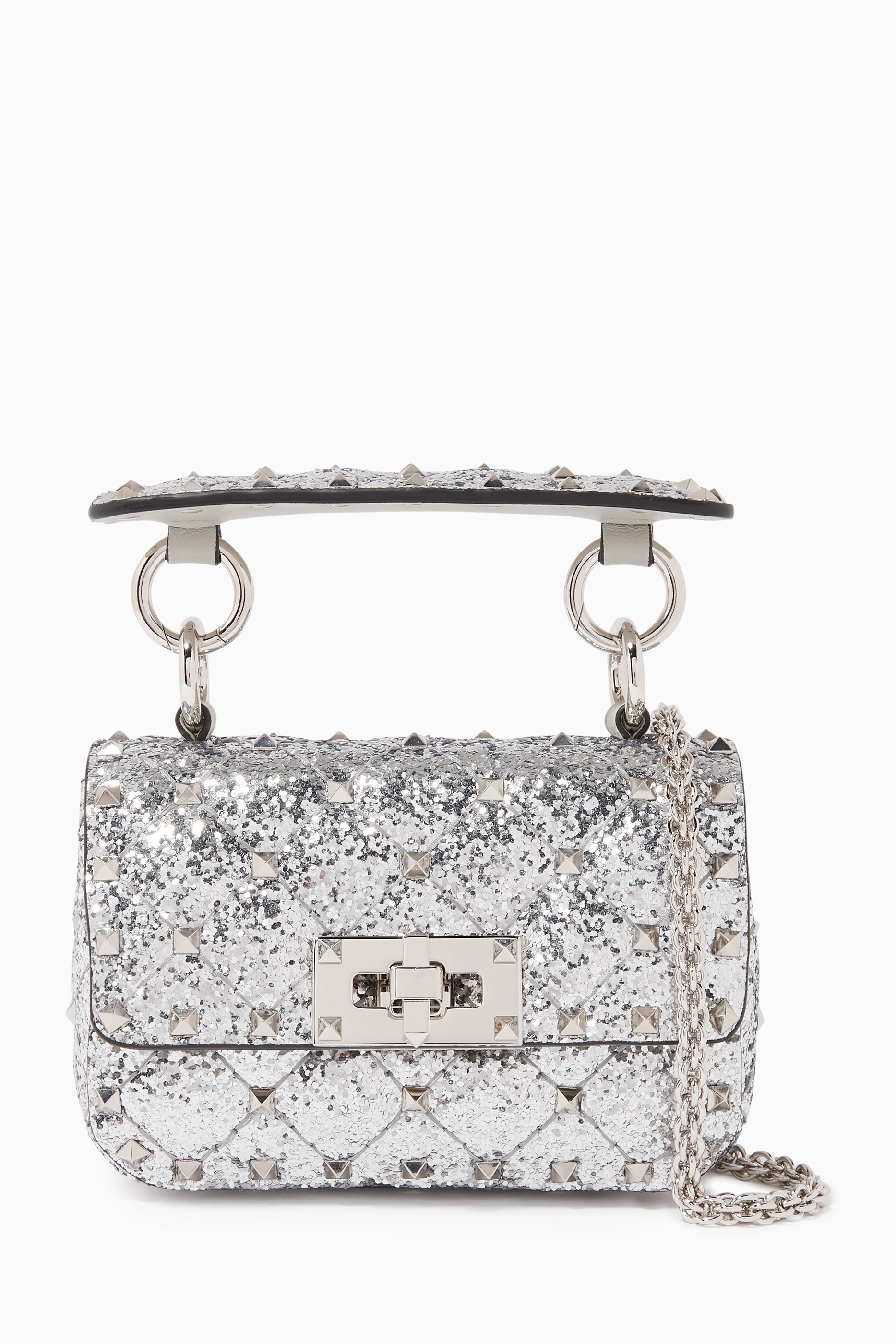 Valentino rockstud silver top