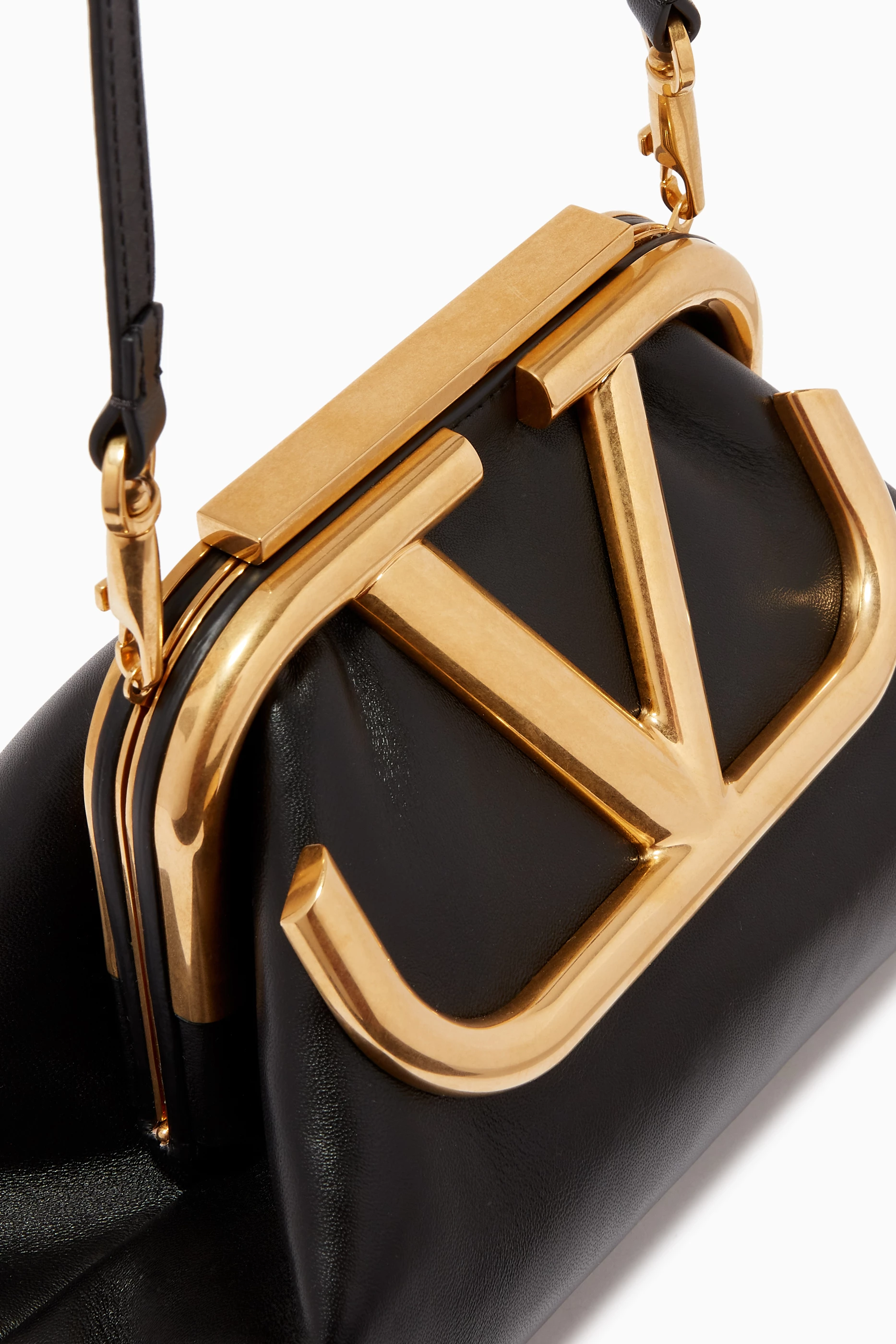 Supervee nappa clutch on sale