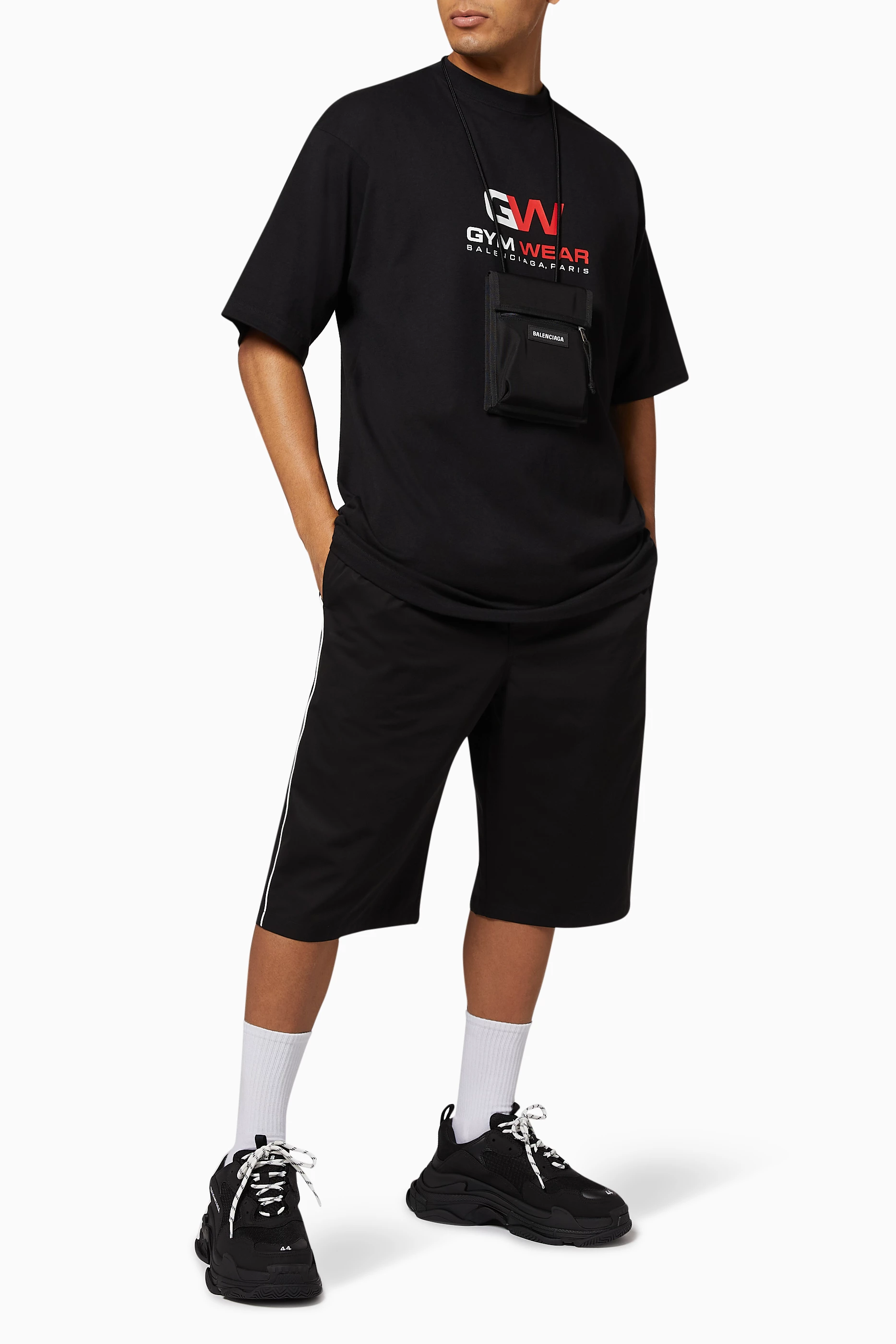 早期完売★BALENCIAGA GYM WEAR ラージフィット Tシャツ/New 早期完売☆BALENCIAGA GYM WEAR ラージフィット Tシャツ/New