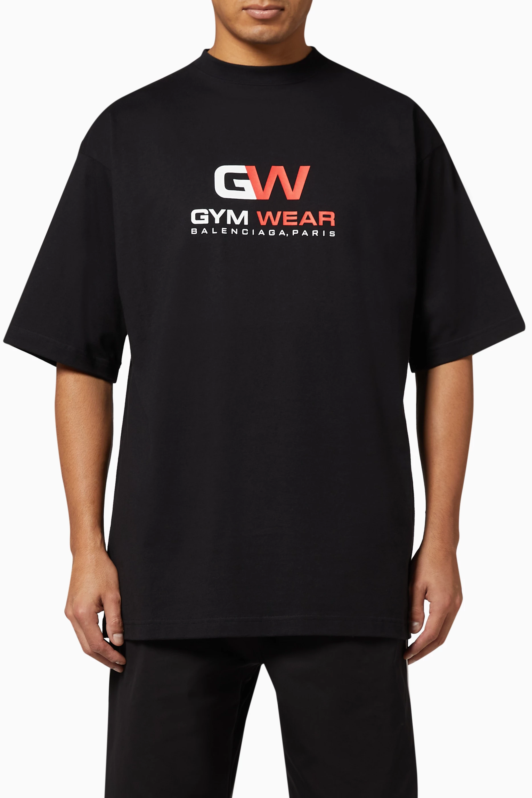 【BALENCIAGA】 GYM WEAR Tシャツ 黒