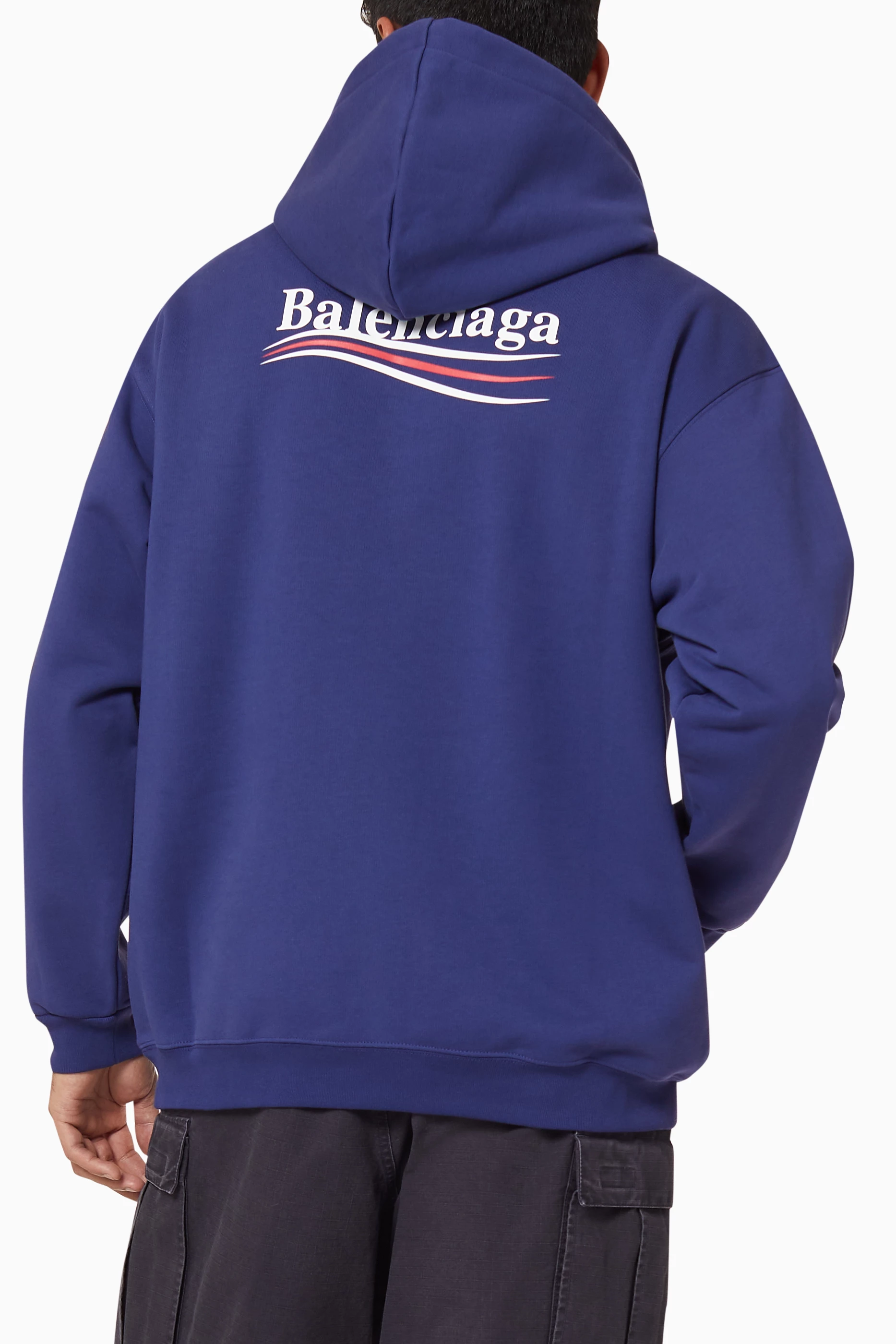 Balenciaga campaign hoodie blue outlet