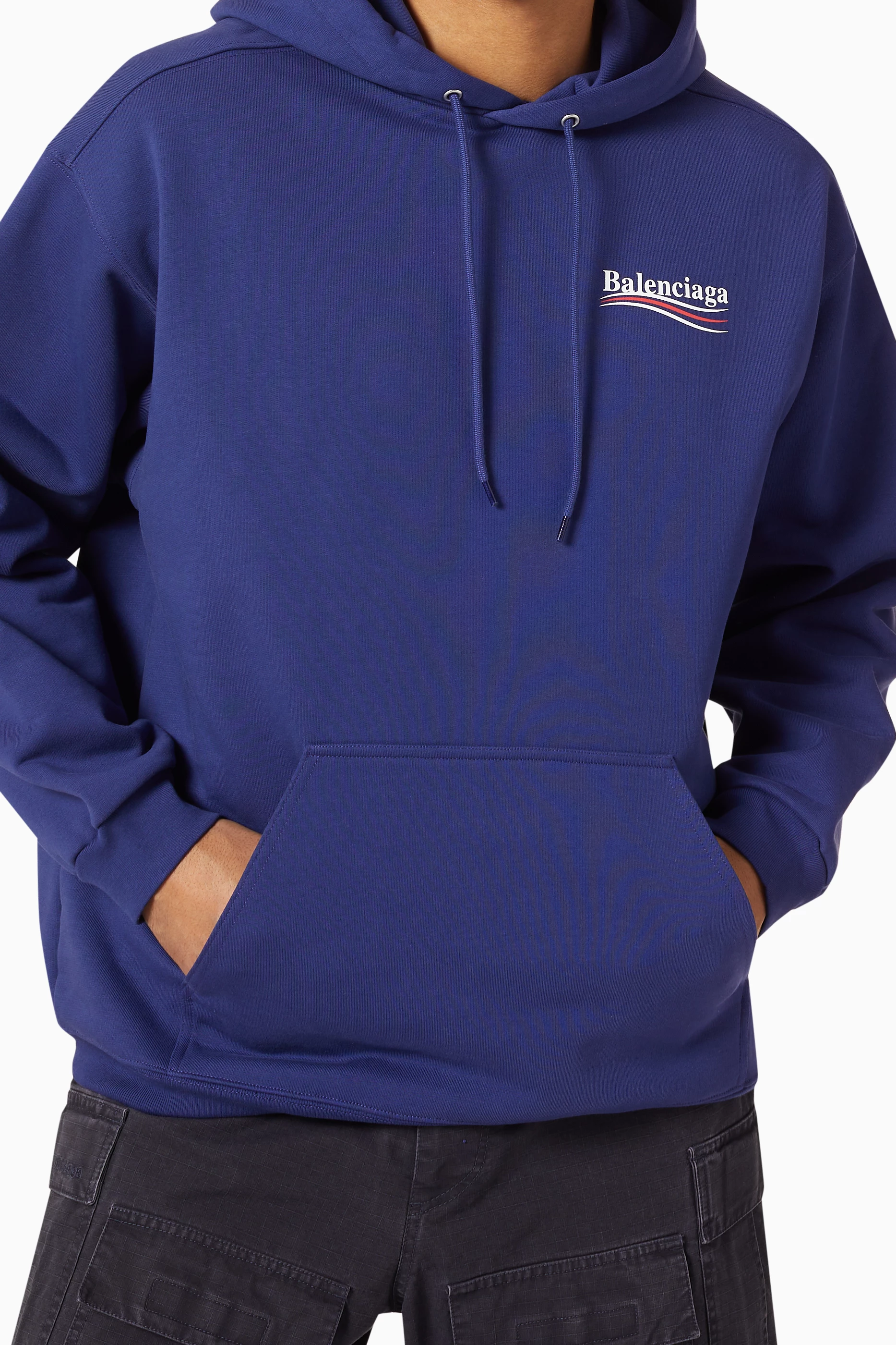 Balenciaga campaign hoodie blue online