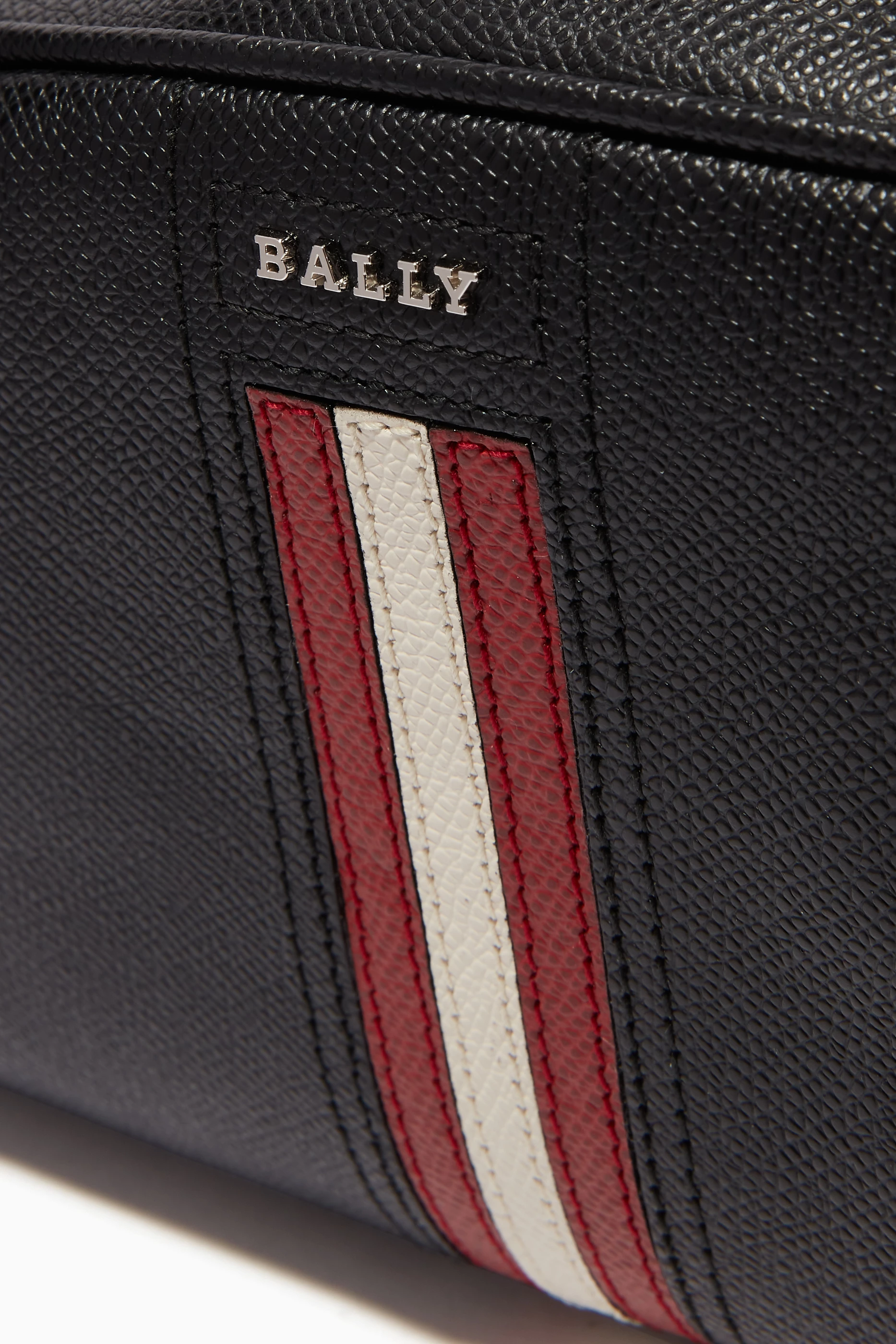 Buy Bally Black Takimo Leather Necessaire Bag For Men Online