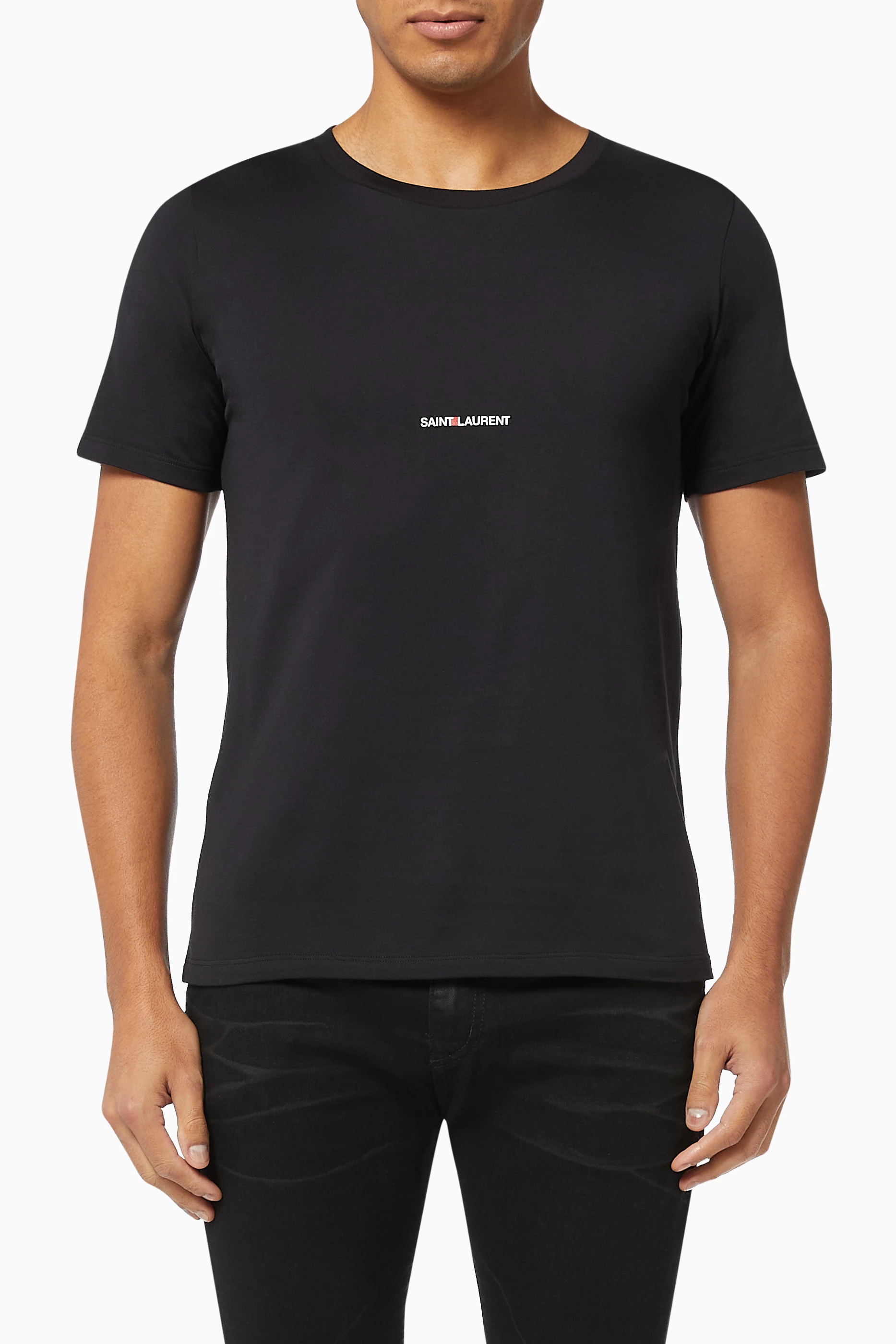 Mens saint laurent t shirt 2025