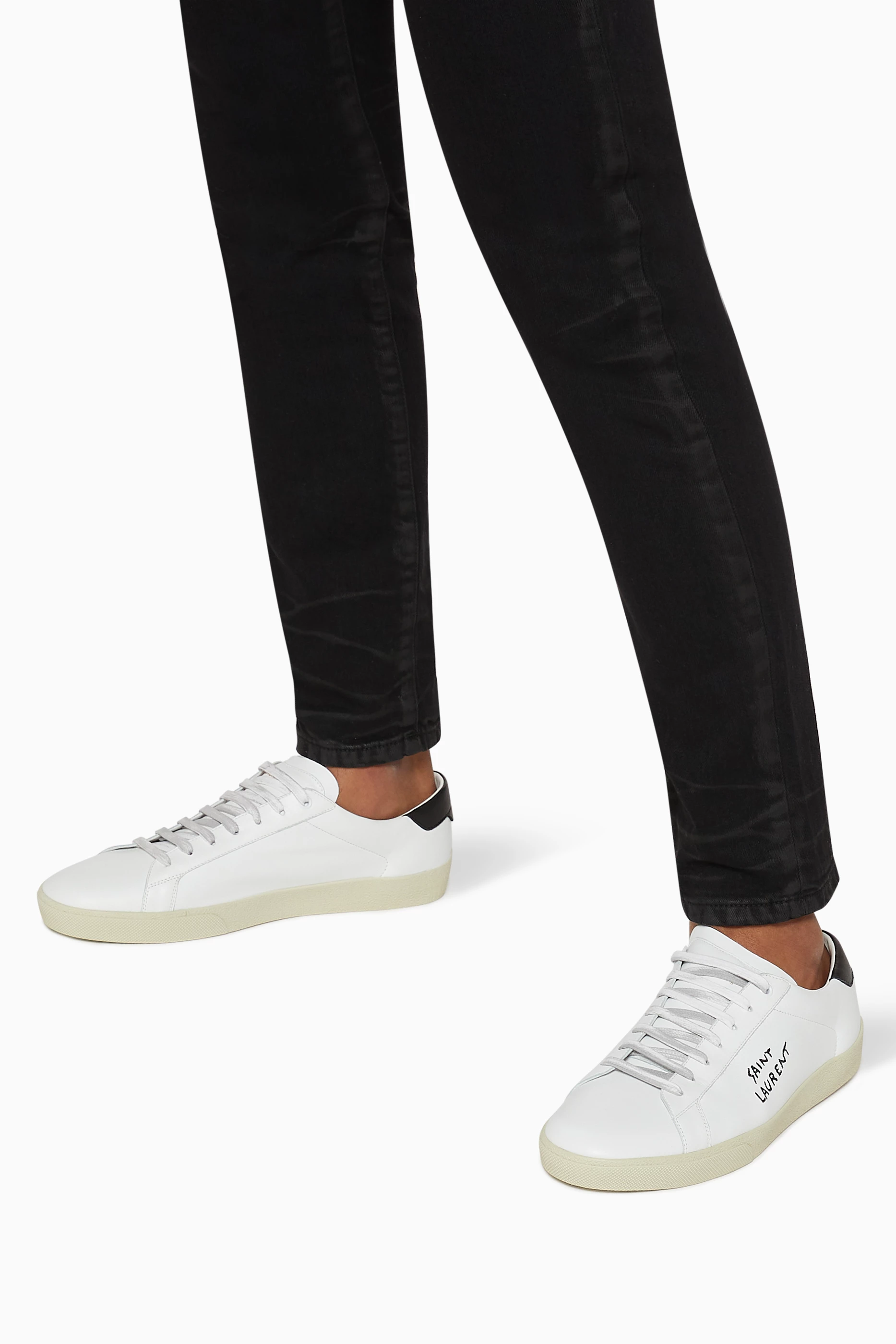 Saint laurent off white court classic sneakers on sale