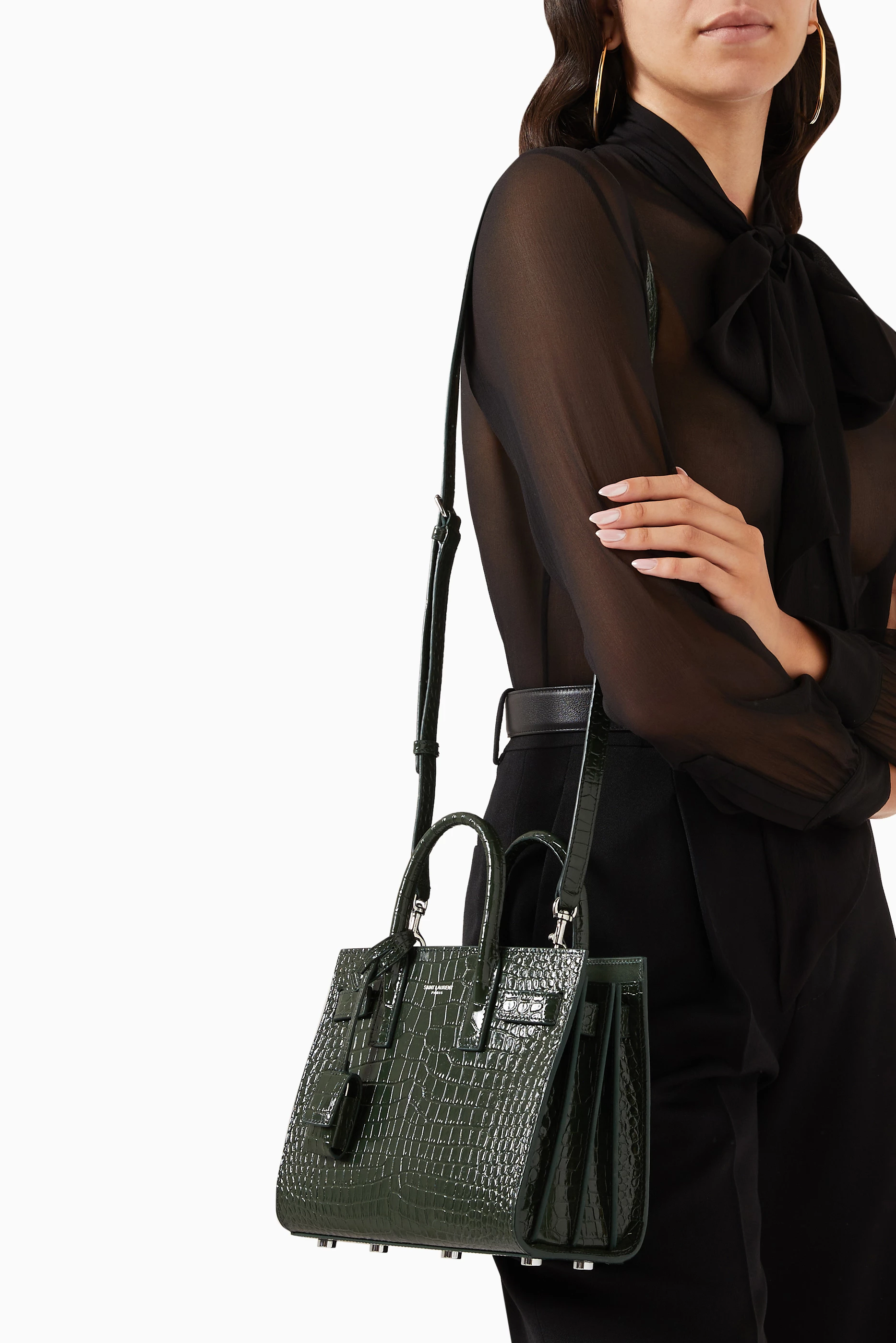 Ysl nano sac de jour crocodile cheap
