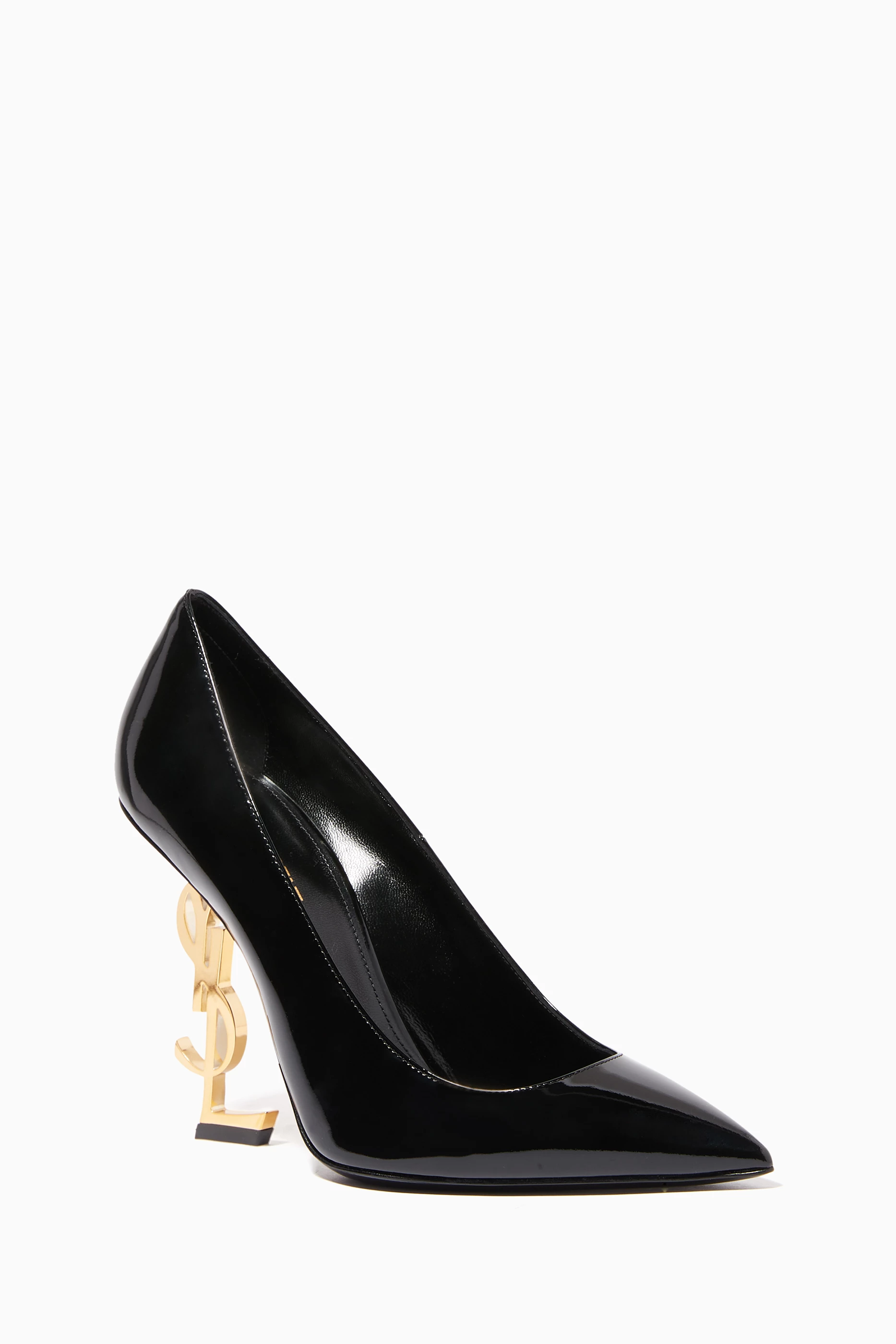 Buy SAINT LAURENT Black Opyum 110 Pumps in Patent Leather For Women Online Ounass Saudi