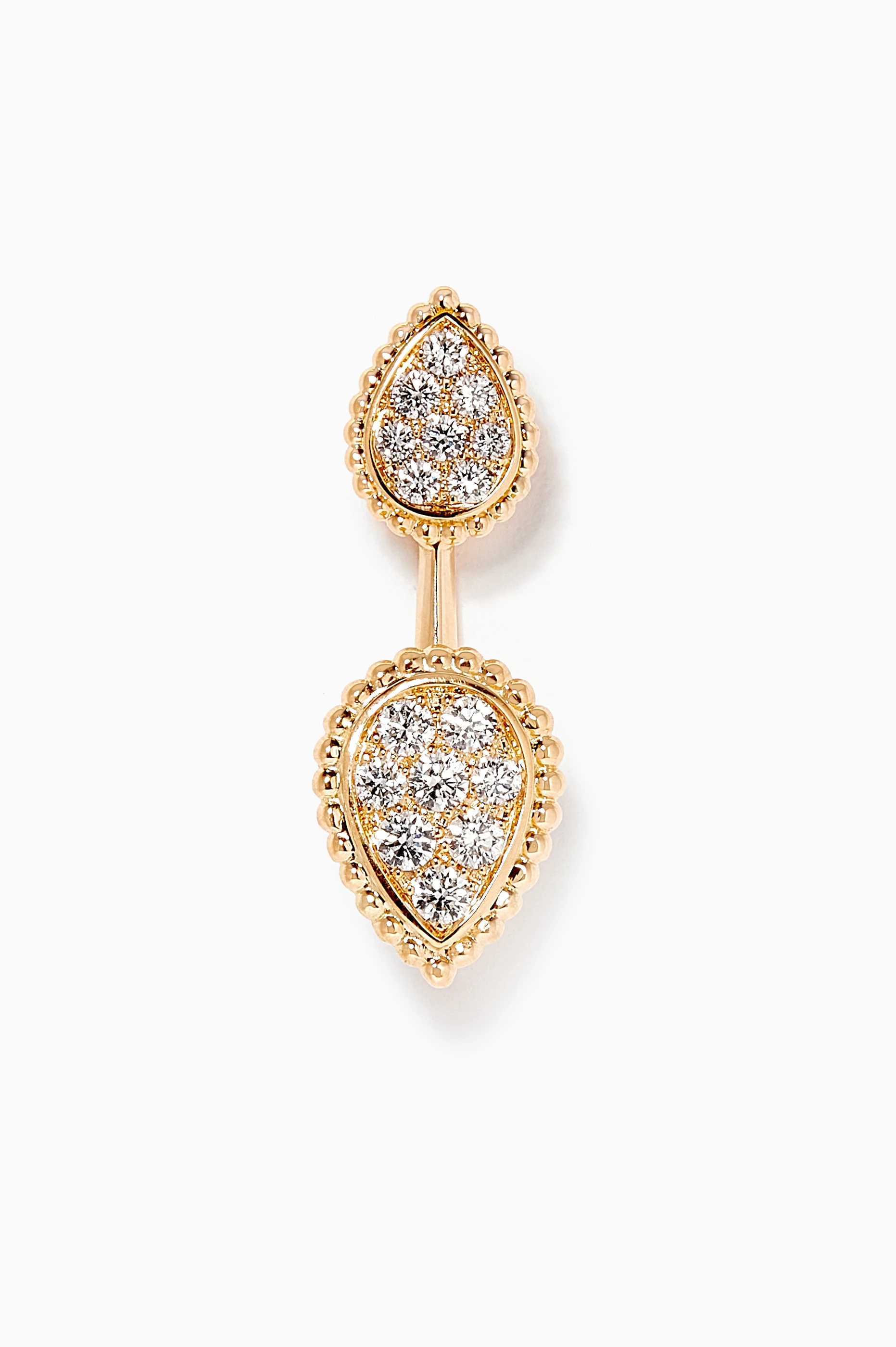 Buy Boucheron Yellow Serpent Boheme Double Motif Diamond Single Stud Earring in 18kt Yellow Gold For Women Online Ounass Saudi