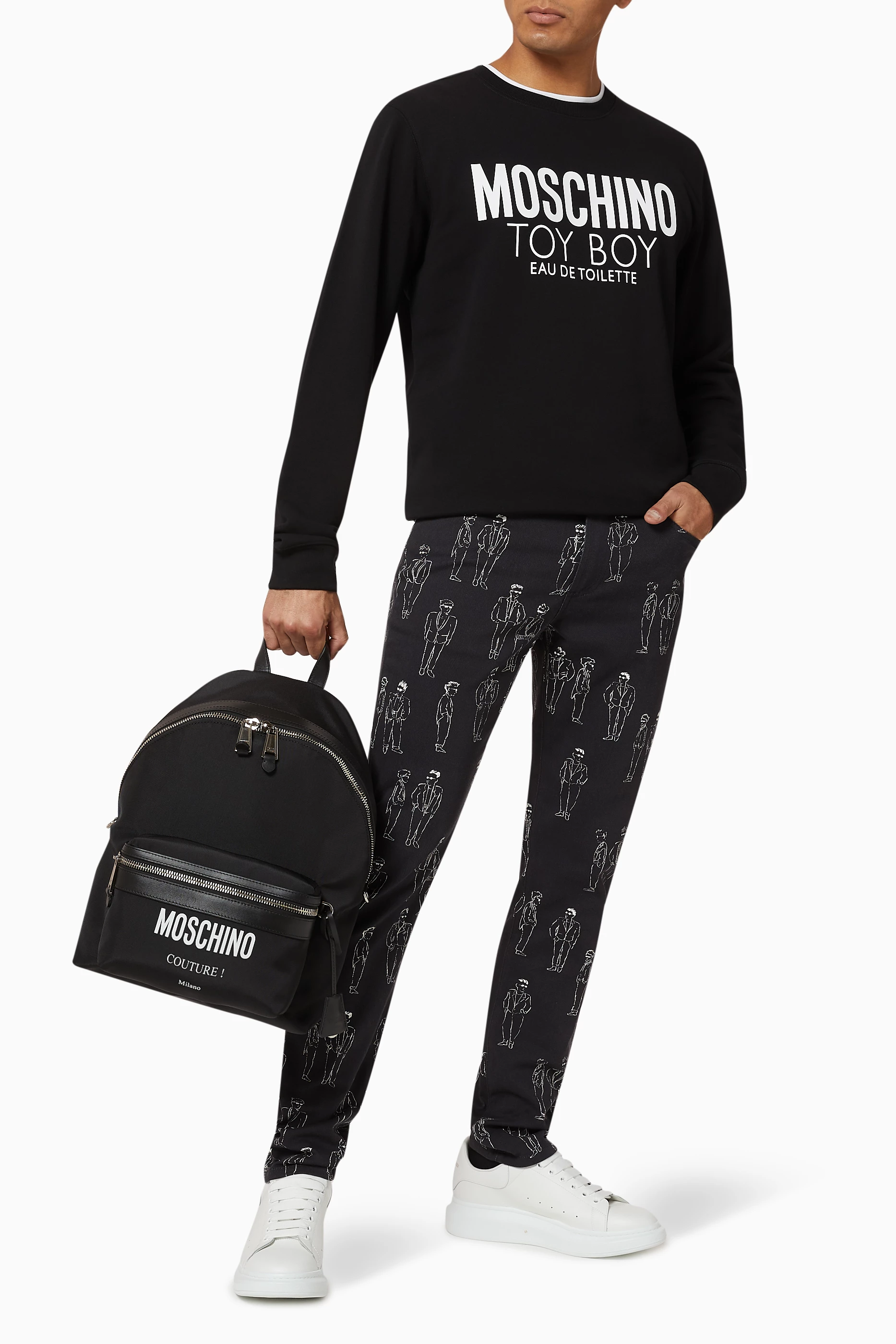 Buy Moschino Black Toy Boy Cotton Sweatshirt For Men Online Ounass Saudi