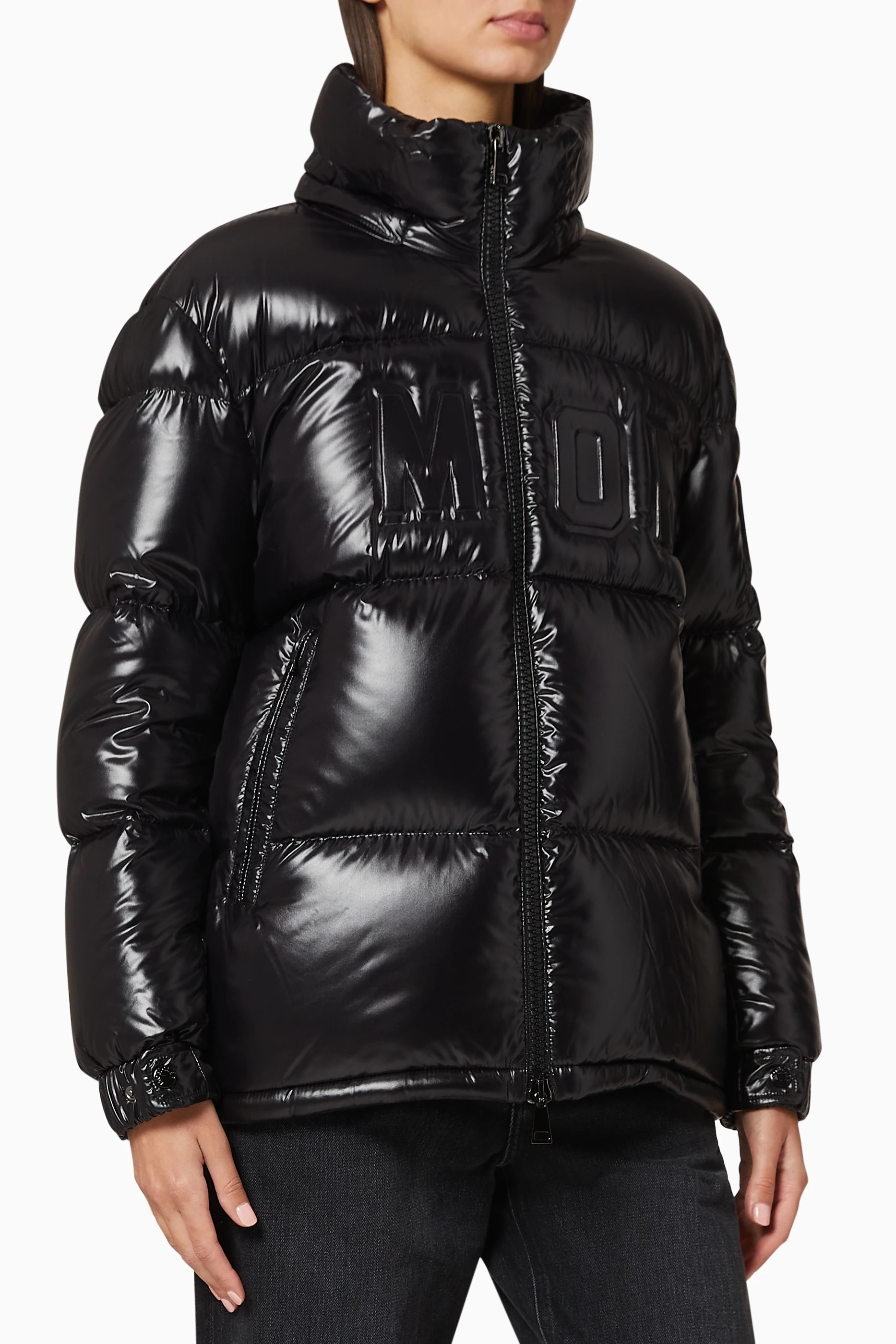 Buy Moncler Black Guernic Hooded Down Jacket For Women Online 