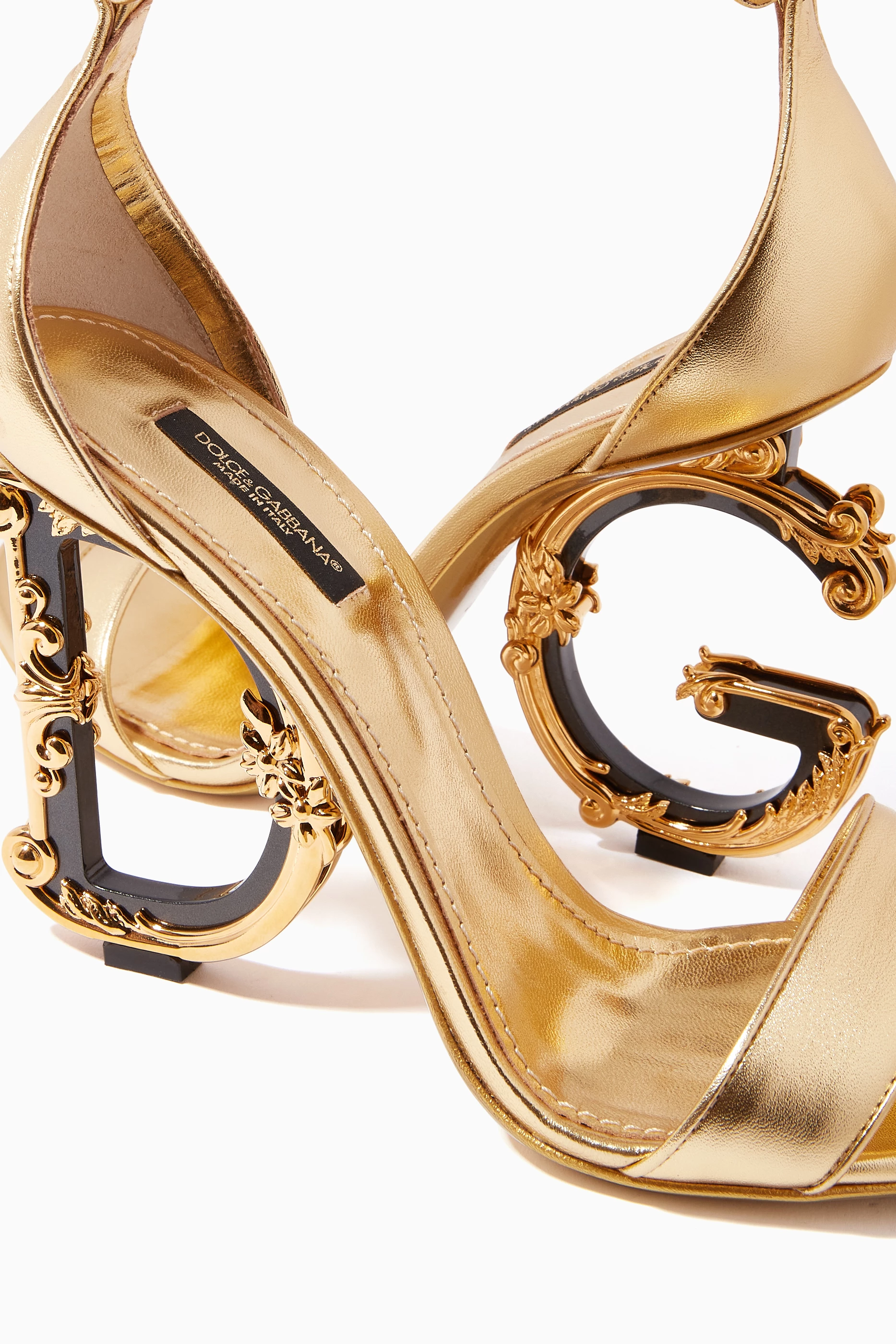 D&g gold shoes new arrivals